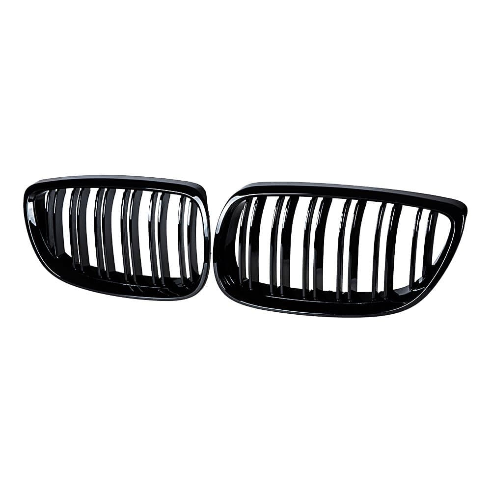 Anzios 2X M3 Look Style Glossy Black Front Upper Kidney Grill Grille Compatible with 08-13 3-Series M3(E92/E93) 06-10 E92 2D Coupe 07-10 E93