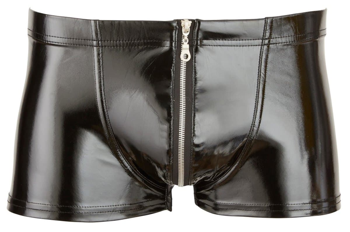 Black Level Men's Vinyl Pants with Zip, Large