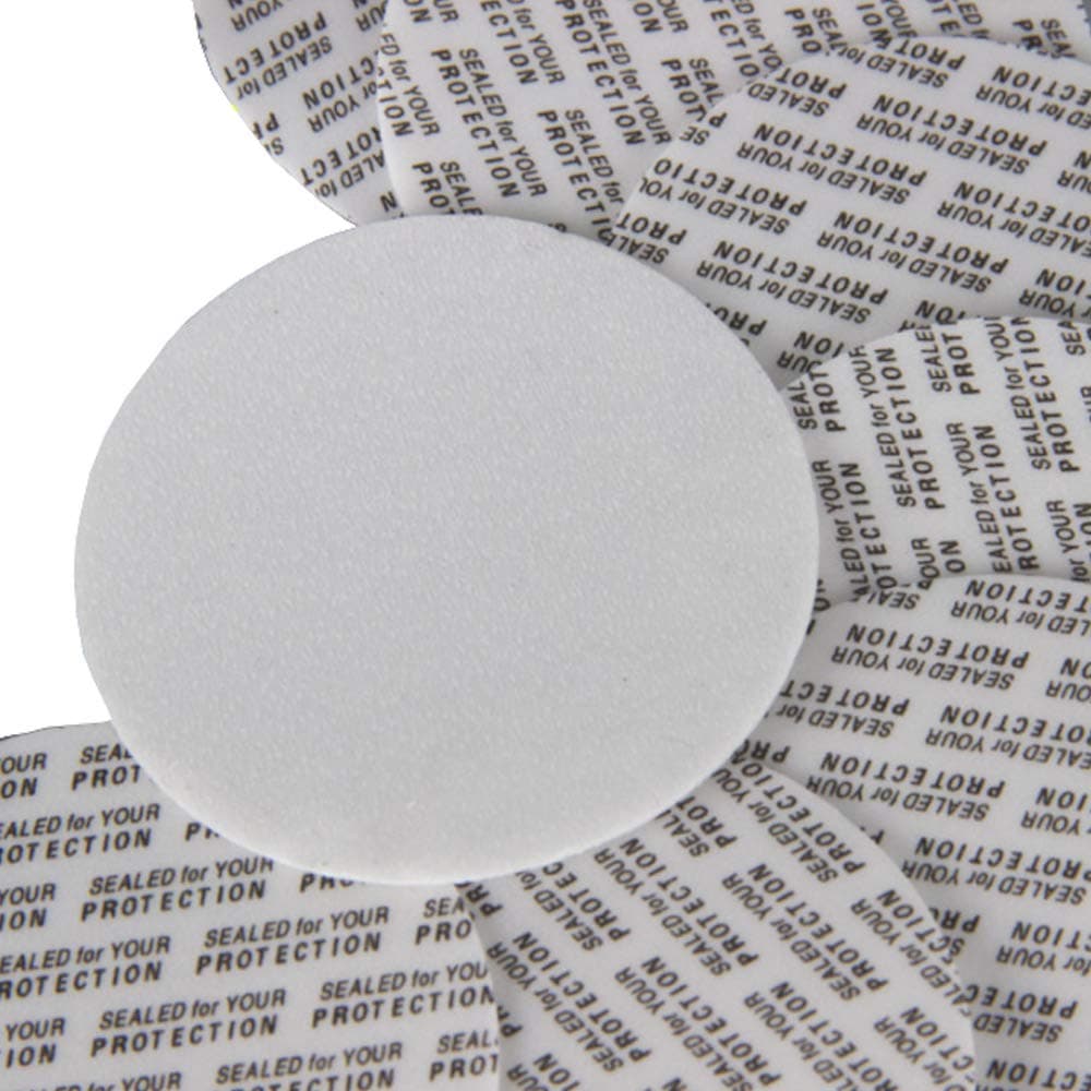 NANSHINE 63mm Pressure Activated Seals Cap Liners Foam Sealing Inserts for Glass & Plastic Jar Bottles Containers No Induction Sealer Needed 500pcs