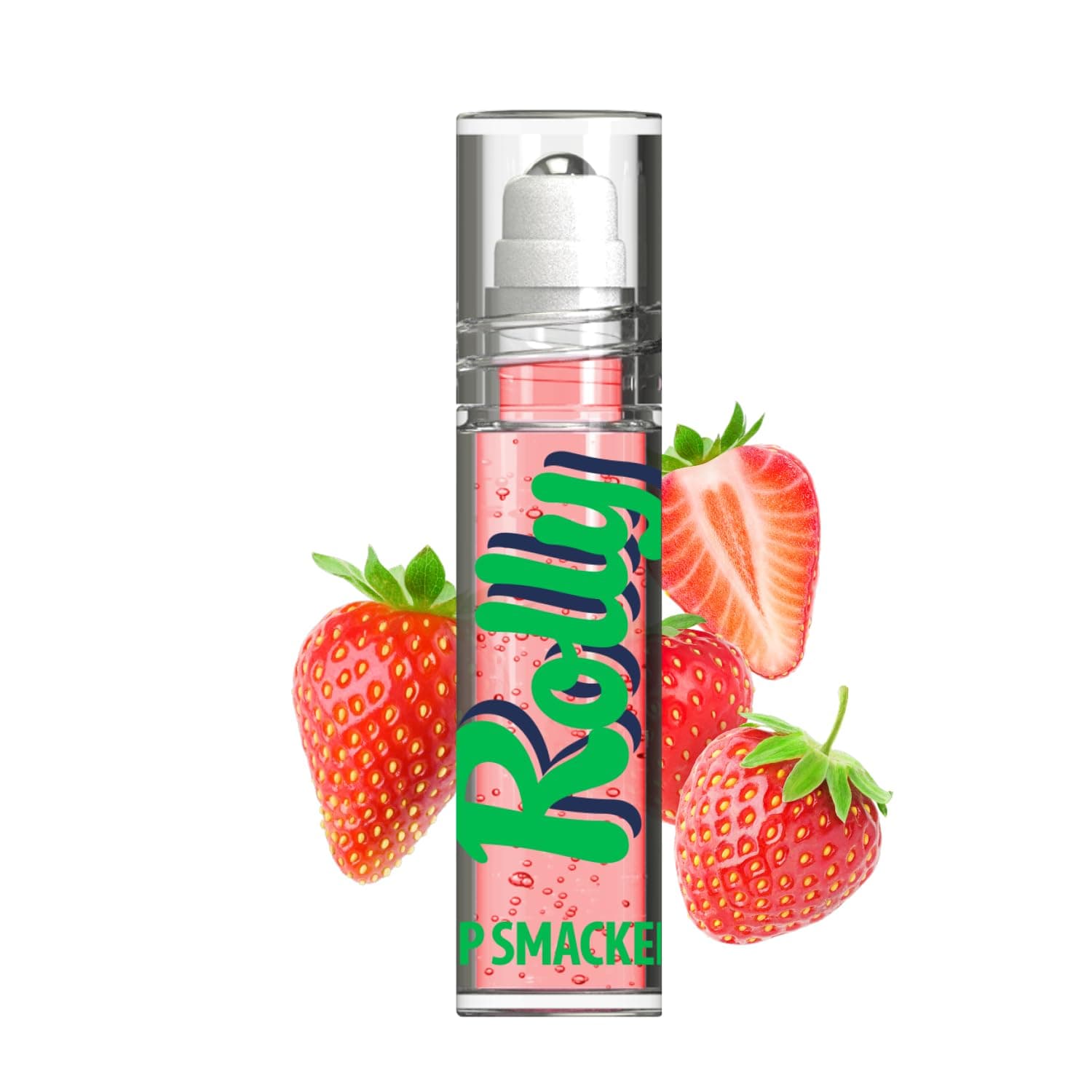 Lip Smacker Rolly Lip Gloss, Classic Roller-Ball Design for a Cooling Sensation, Hydrating & Moisturizing Shine - Strawberry