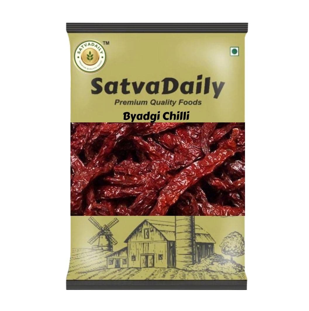 SatvaDaily Byadgi Chilli Whole(Stemless) - 200g Grams Red Chilli Whole Dry Red Chilli Lal Mirchi ಬ್ಯಾಡಗಿ ಮೆಣಸಿನಕಾಯಿ | பைதாகி மிளகாய் |ব্যাড়গি লঙ্কা | ब्याडगि-मरीचिका