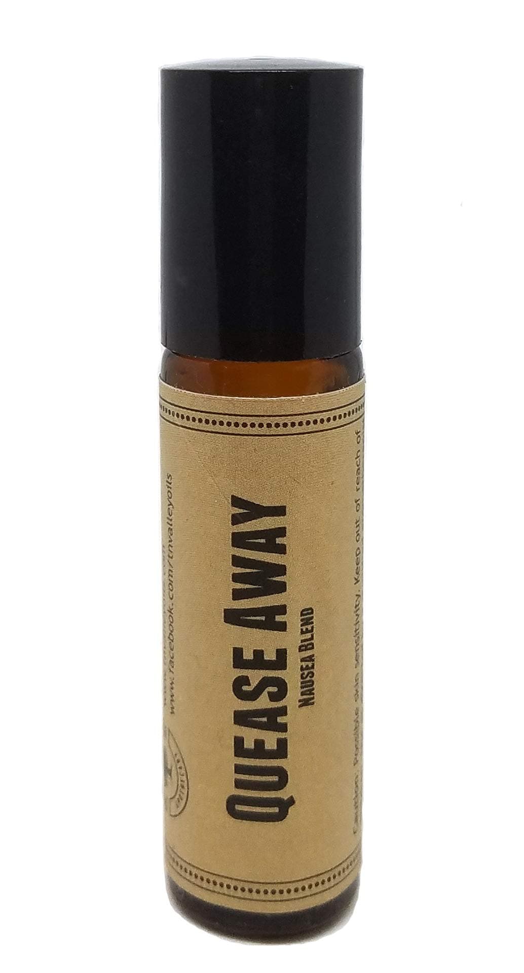 Quease Away Pre-Diluted Essential Oil Roll-On Blend 10ml (1/3oz) | Nausea, Motion and Morning Sickness, Hangover, Vomiting