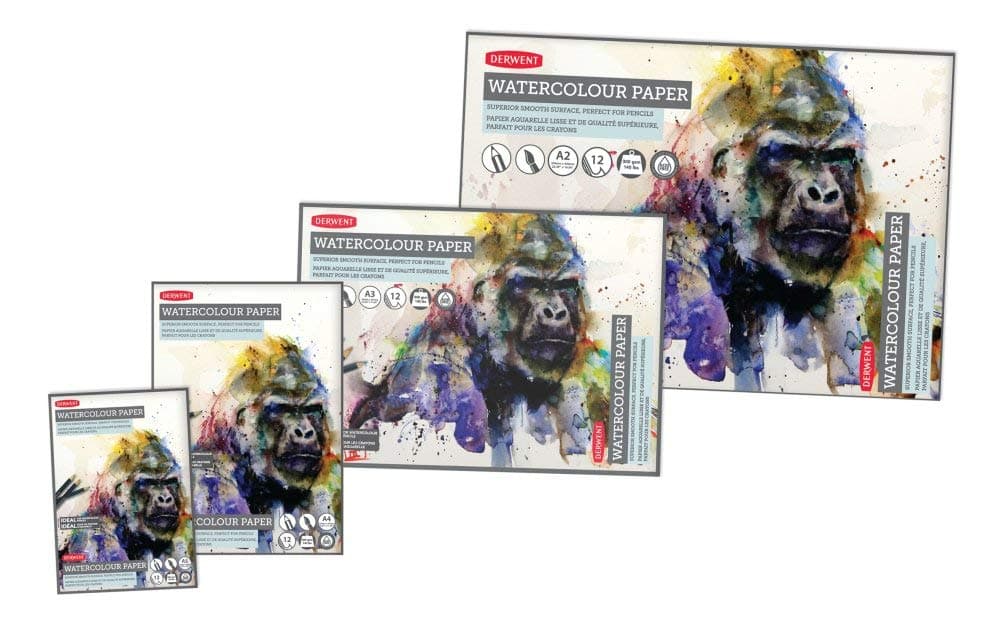 Derwent Watercolour Paper Pad - A2, 300 GSM