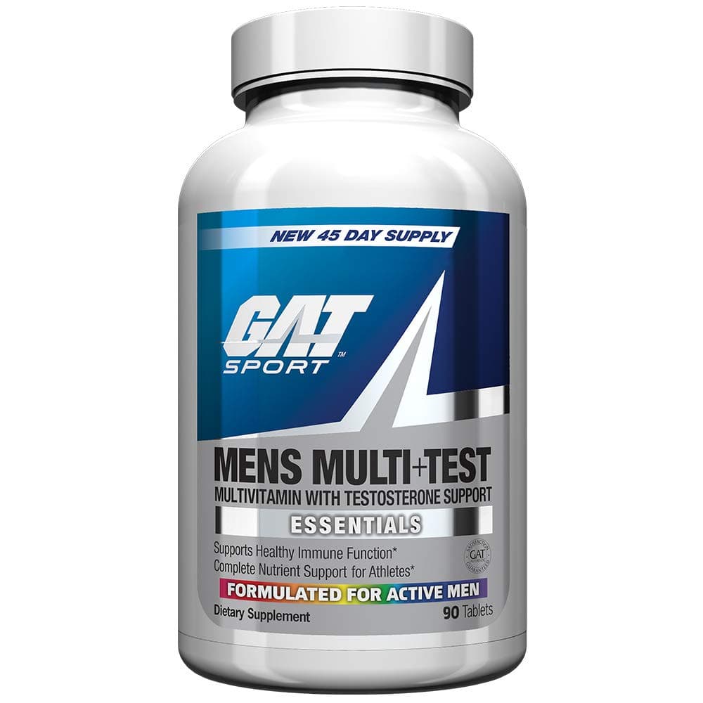 GAT SPORT Men's Multi + Test, Premium Multivitamin Tablets (90 Count)