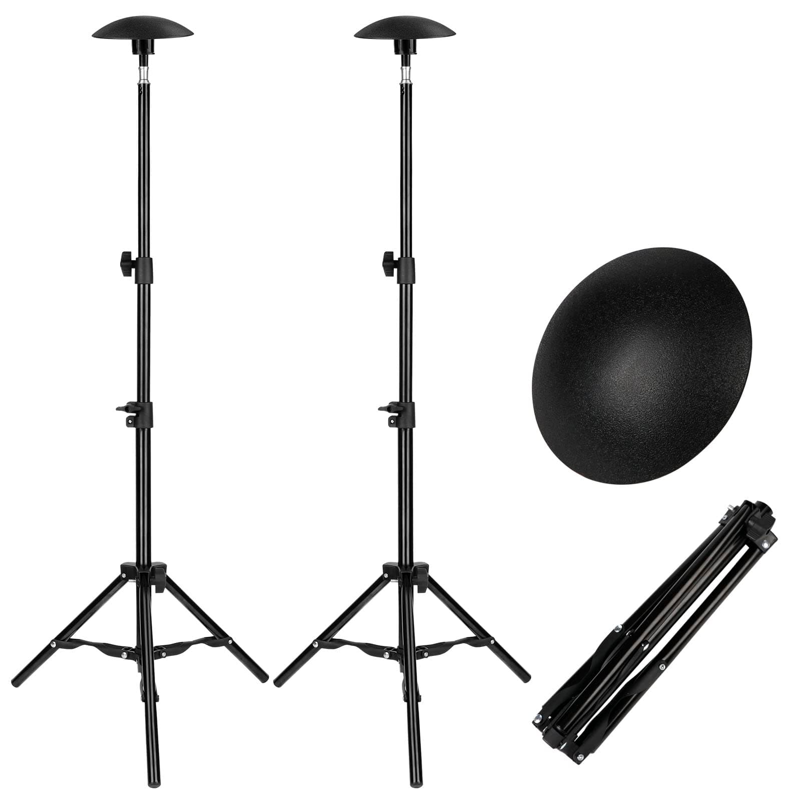 i Cover Boat Cover Support Pole - Adjustable Iron Alloy Supporting Poles, Telescoping Tarp Accessories System with Tripod Base for Jon Pontoon Boats, 2PK