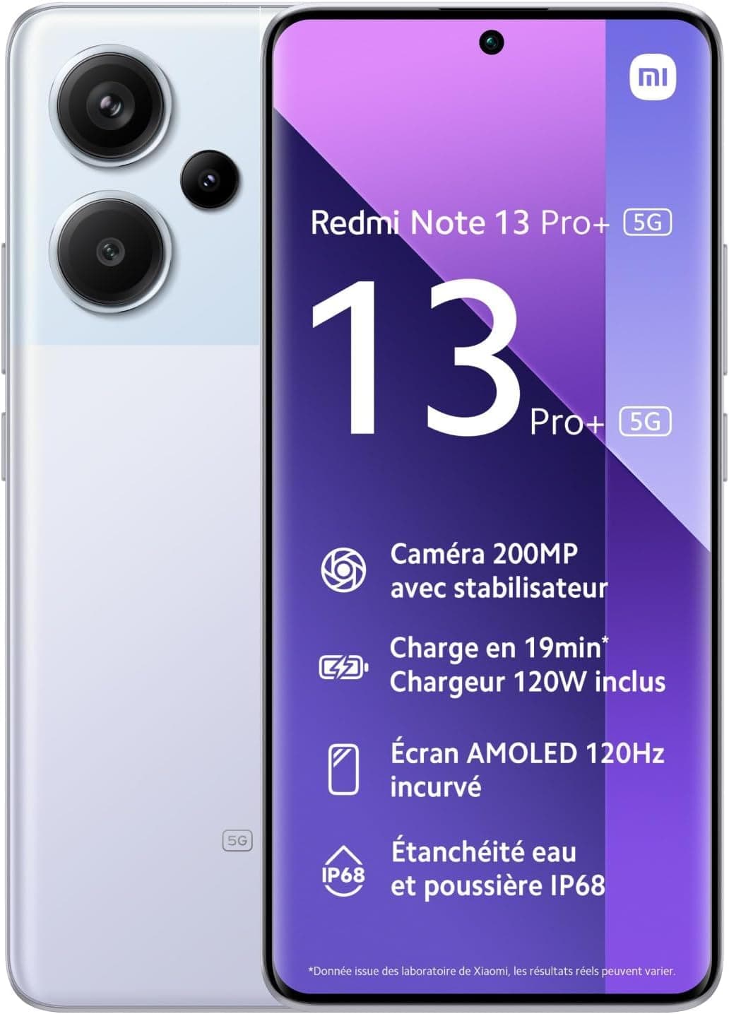 Redmi Note 13 Pro+ 5G (256GB + 8GB) 6.67" 200Mp Triple (for Tmobile Mint Tello & Global) Global Version Unlocked (Aurora Purple)