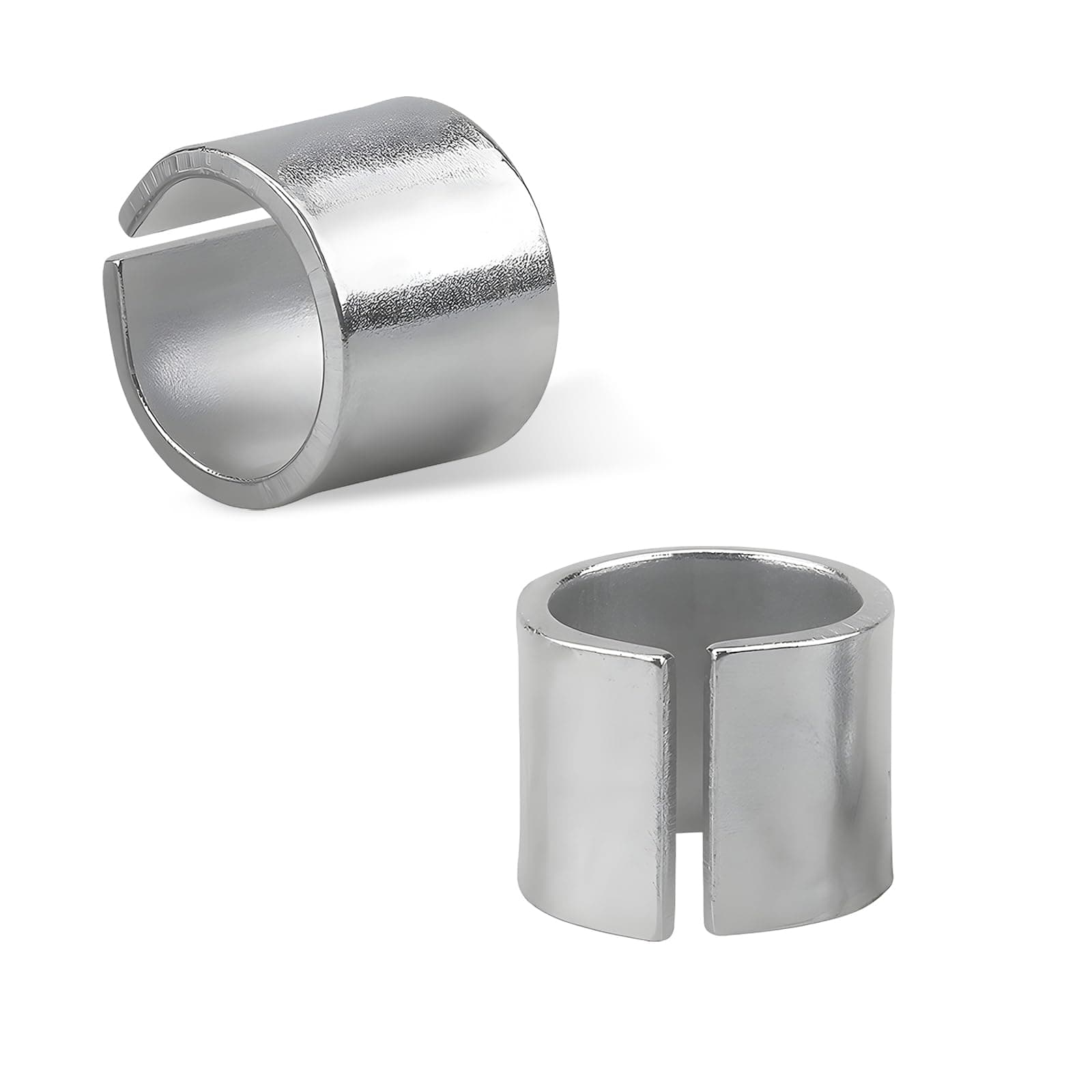 Ohleats 1 Pair Battery Post Shims, Negative & Positive Battery Terminal Shim Converters, Pure Lead Battery Terminal Adaptor Sleeves for Most Vehicles, Universal Car Accessories