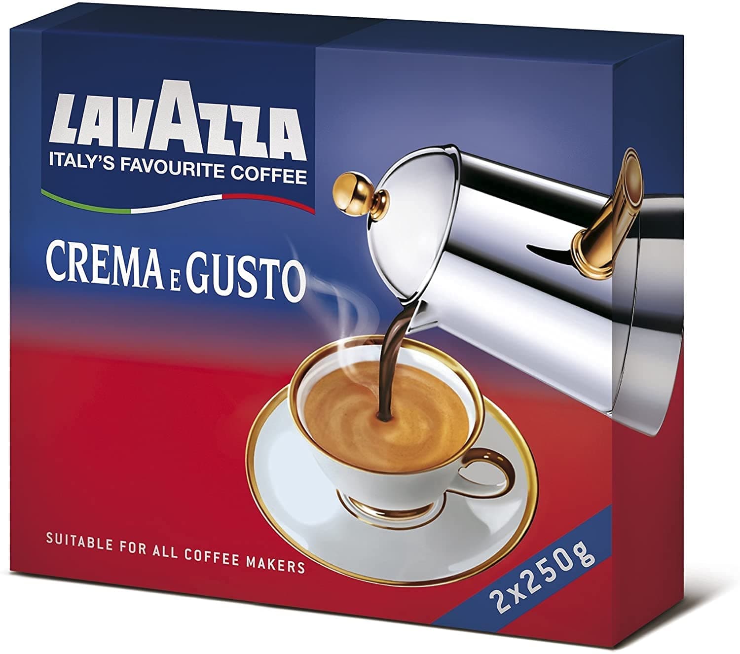 Coffee Crema E Gusto, ground, Pack of 4, 4 x 250g