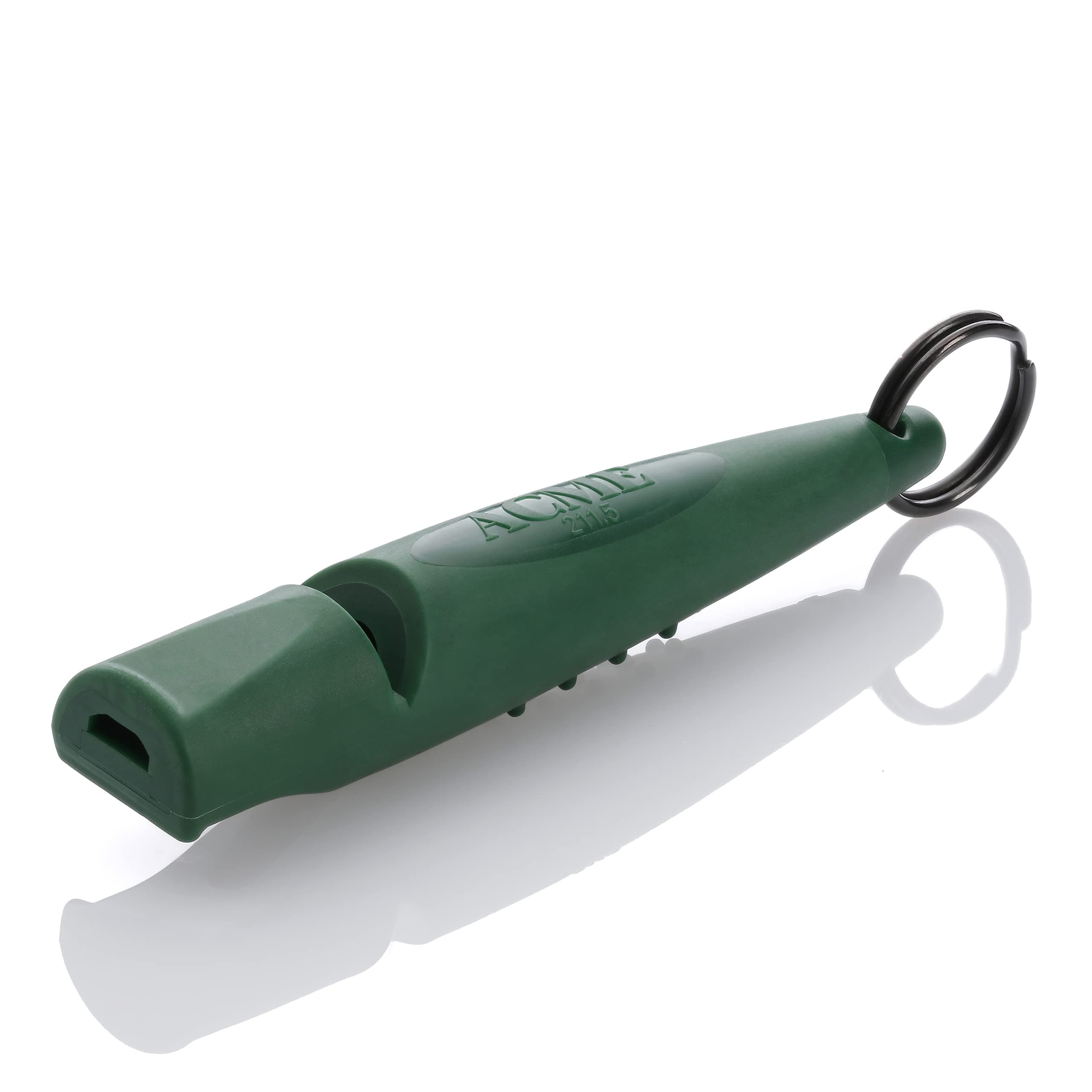 Alpha 210.5 Professional Dog Training Whistle with Enhanced Ergonomic Grip. BPA-Free Plastic. 110 dBA. Standardized Frequency for Smaller Dogs. Weatherproof. Made in the UK (Forest Green)