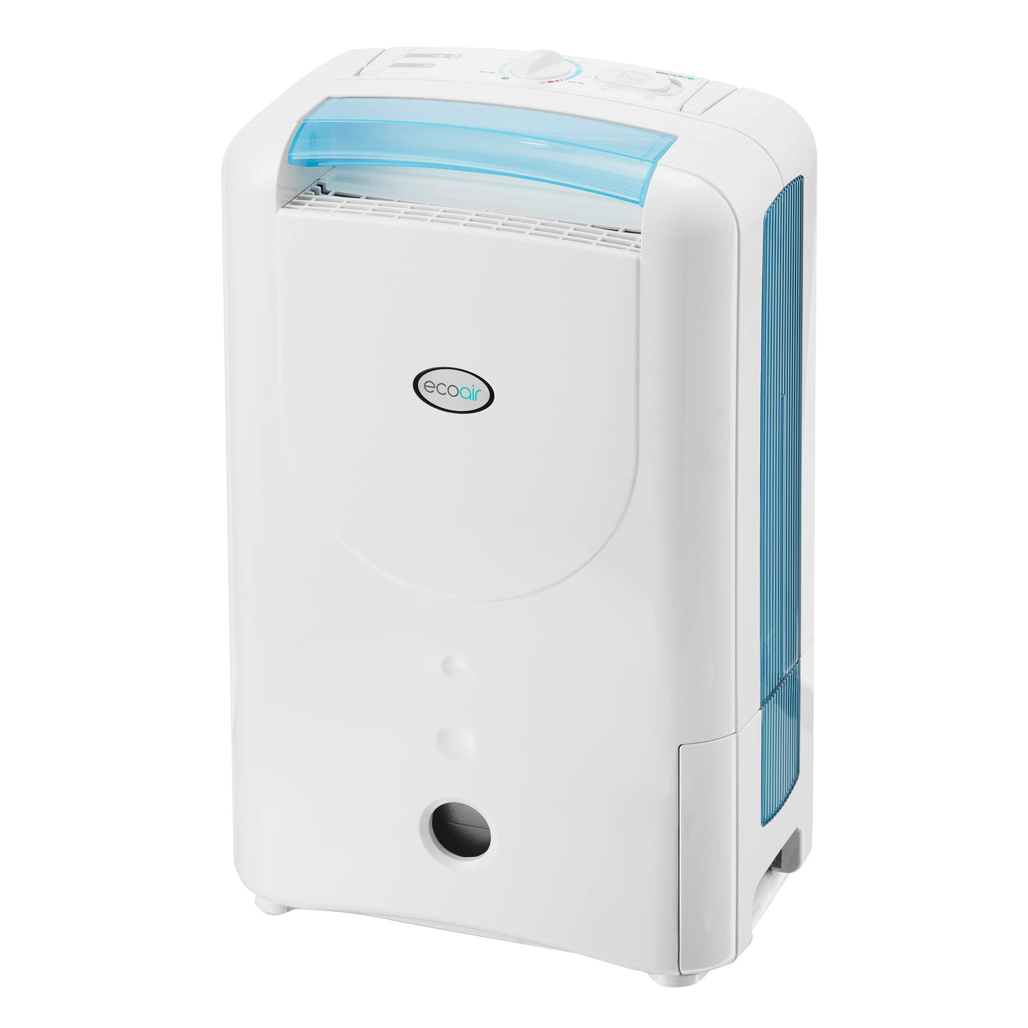 EcoAir DD1 Simple Blue MK3 Desiccant Dehumidifier | Rotary Dial | 7.5 L/Day | Quiet 34dBA | Anti Bacterial Filter | Laundry | 6Kg