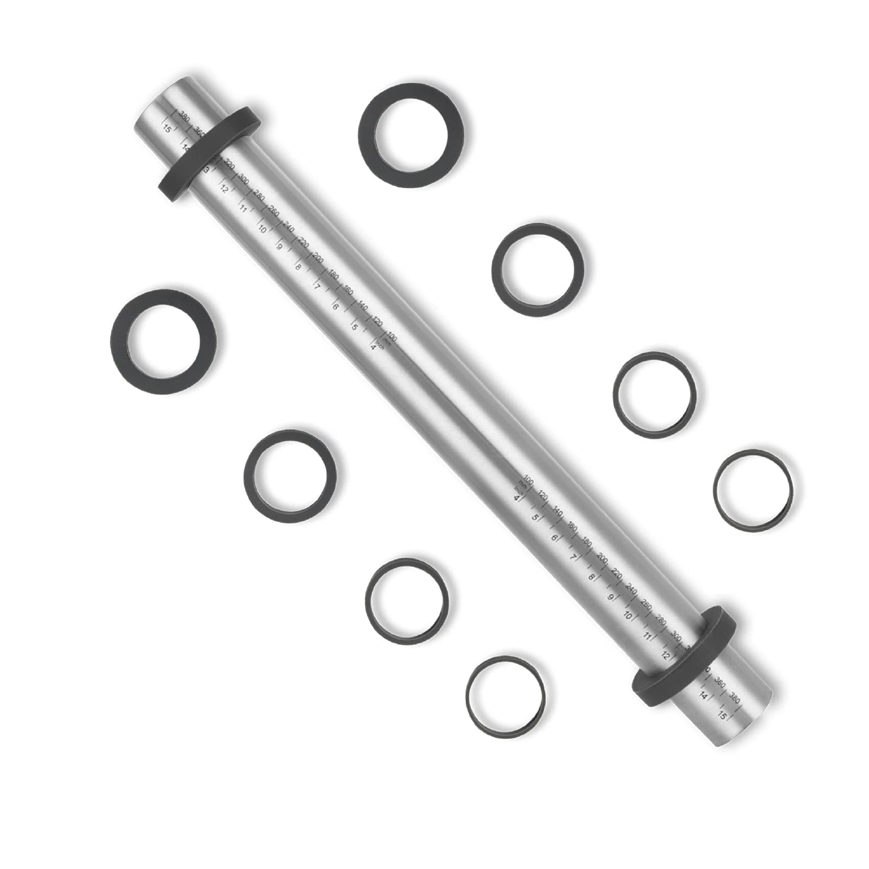 Adjustable Rolling Pin With Rings