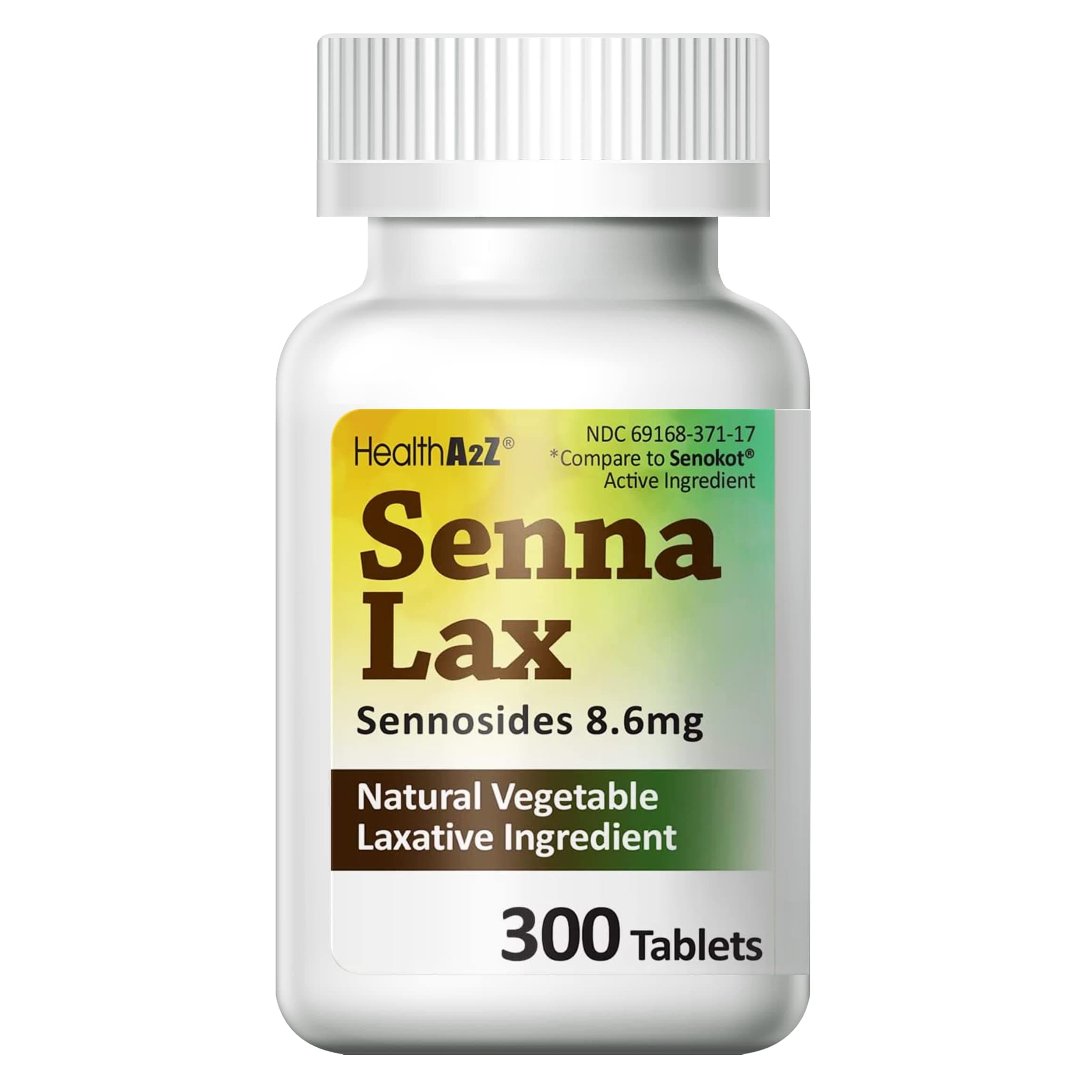 Senna Laxative | 300 Count | Sennosides 8.6mg | Natural Vegetable | Laxative Ingredients | Overnight Relief | Bowel Movement | Relief from Constipation