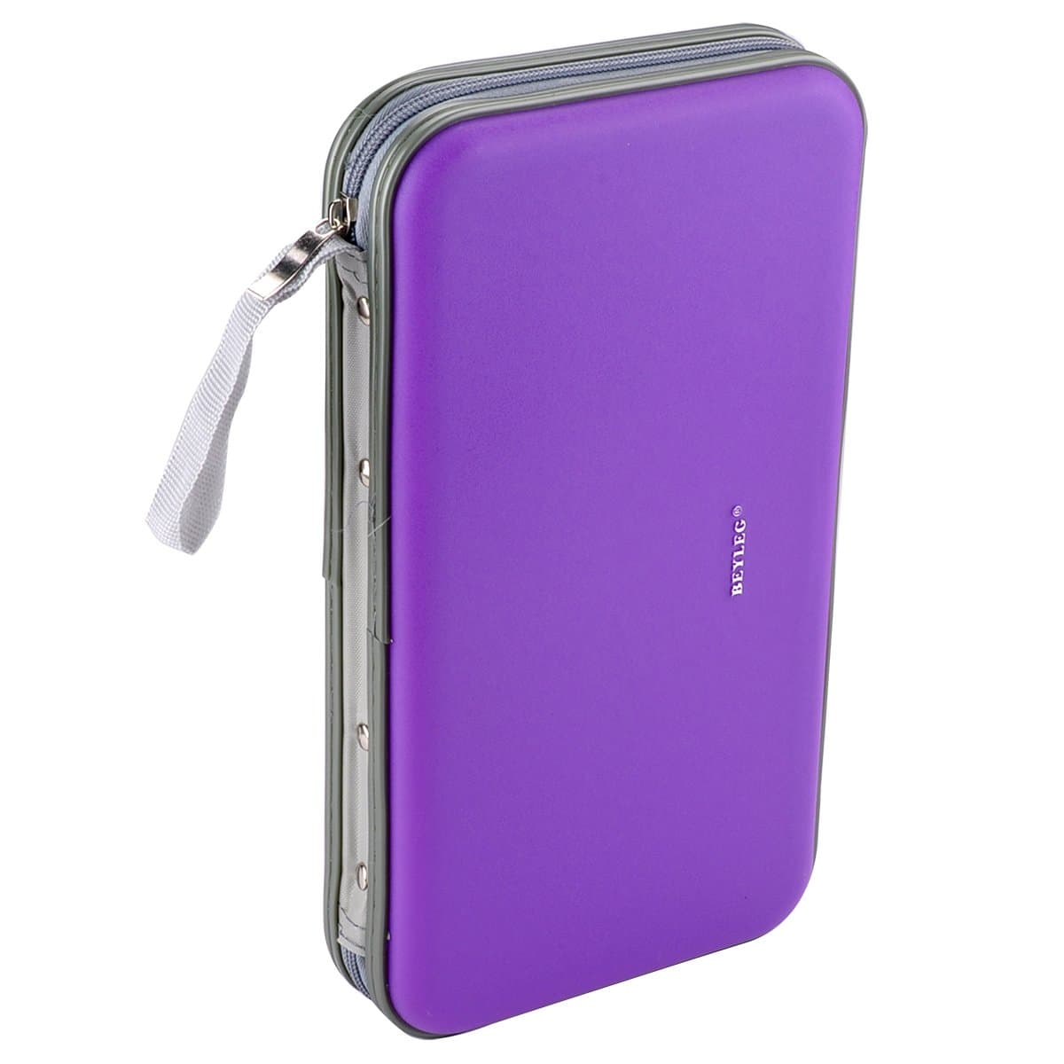 BEYLEG 72 Capacity Heavy Duty CD/VCD/DVD CD Storage Holder Case Wallet (Purple)