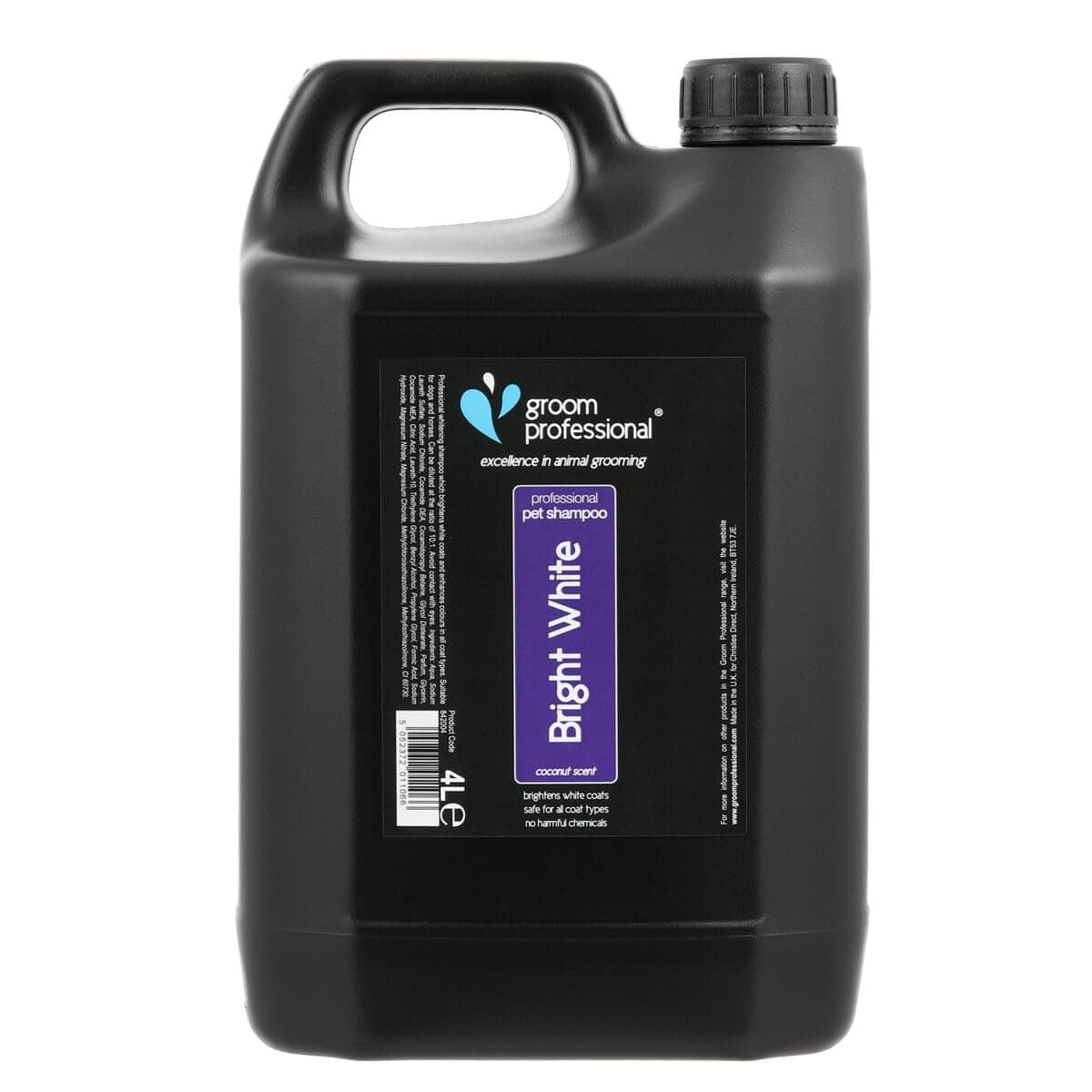 Groom Professional Bright White Shampoo 4 Litre