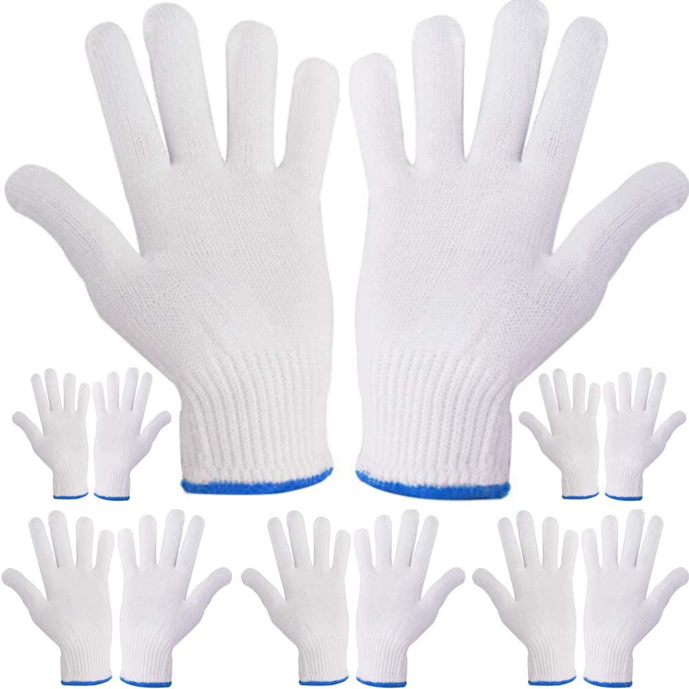 Work Gloves Hand Working Gloves Safety Grip Protection Work Gloves Men Women BBQ Thicker Knitted Cut Repair Gloves