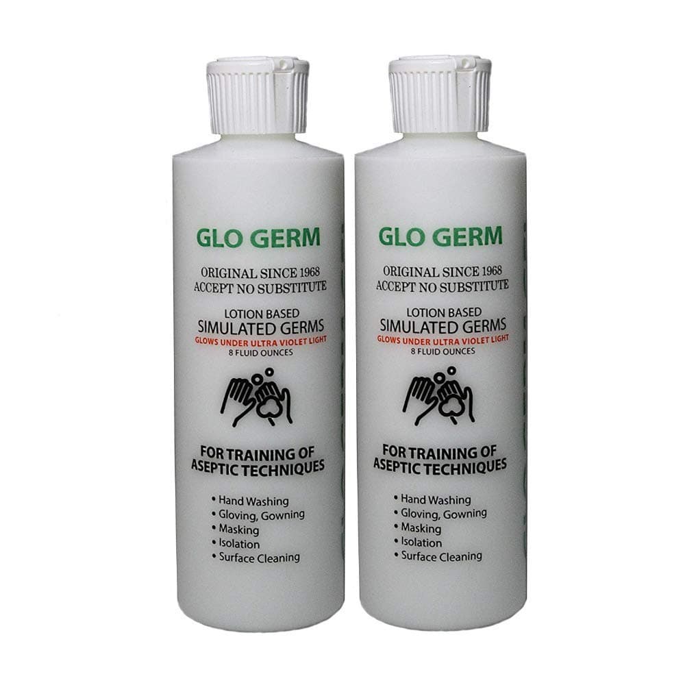 Gel 8 Ounce, Double Pack Gel (16 oz) - Gel Lotion Based Simulated - Helps Promote Better Hand Washing Habits - Training for Aseptic Techniques - two pack