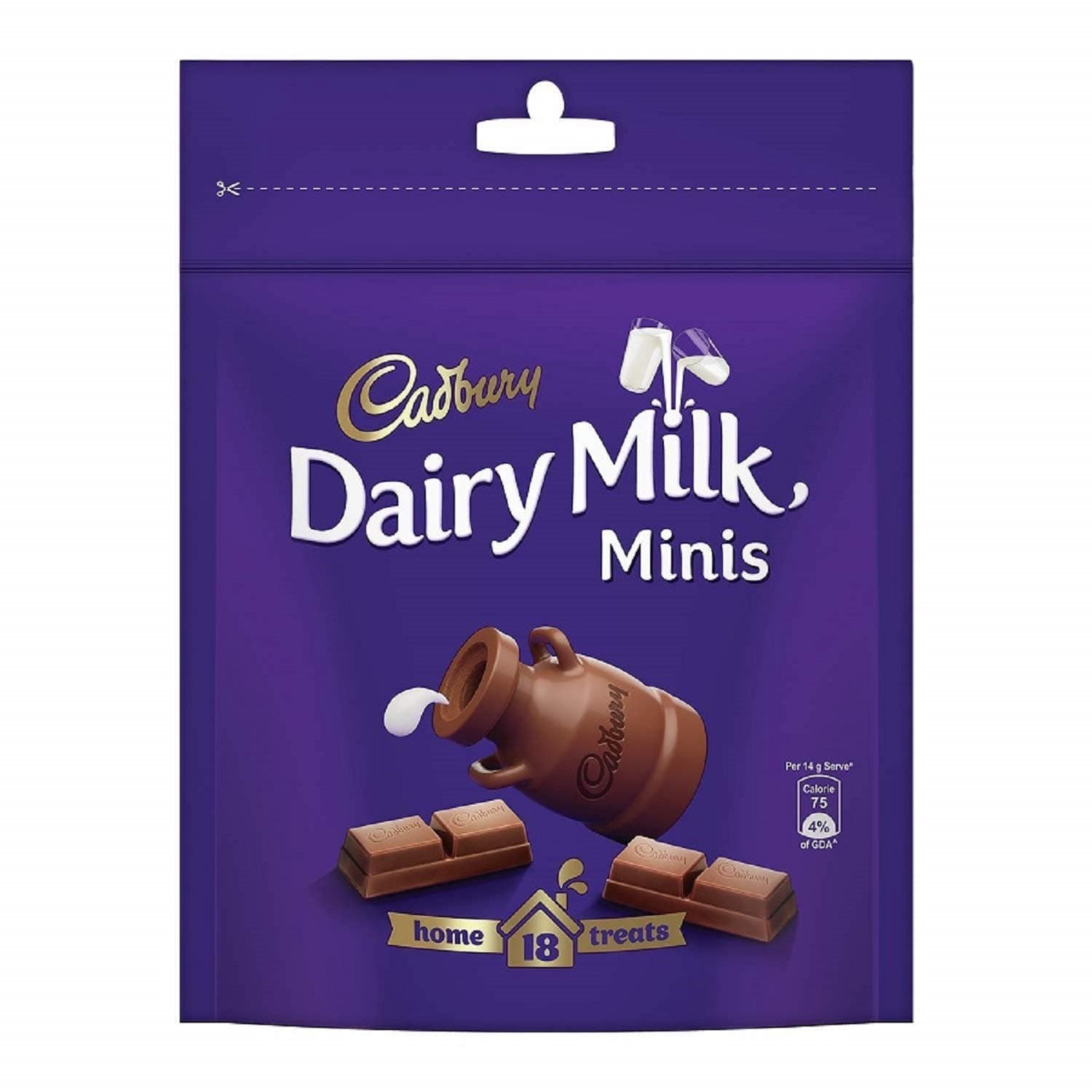 Cadbury Dairy Milk Chocolate Home Treats Pack, 126 Grams