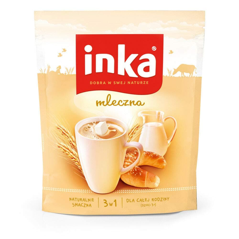 Inka Instant Rye, Barley, Chicory, and Sugar Beet Grain Drink 200g Milk Flavour Caffeine Free