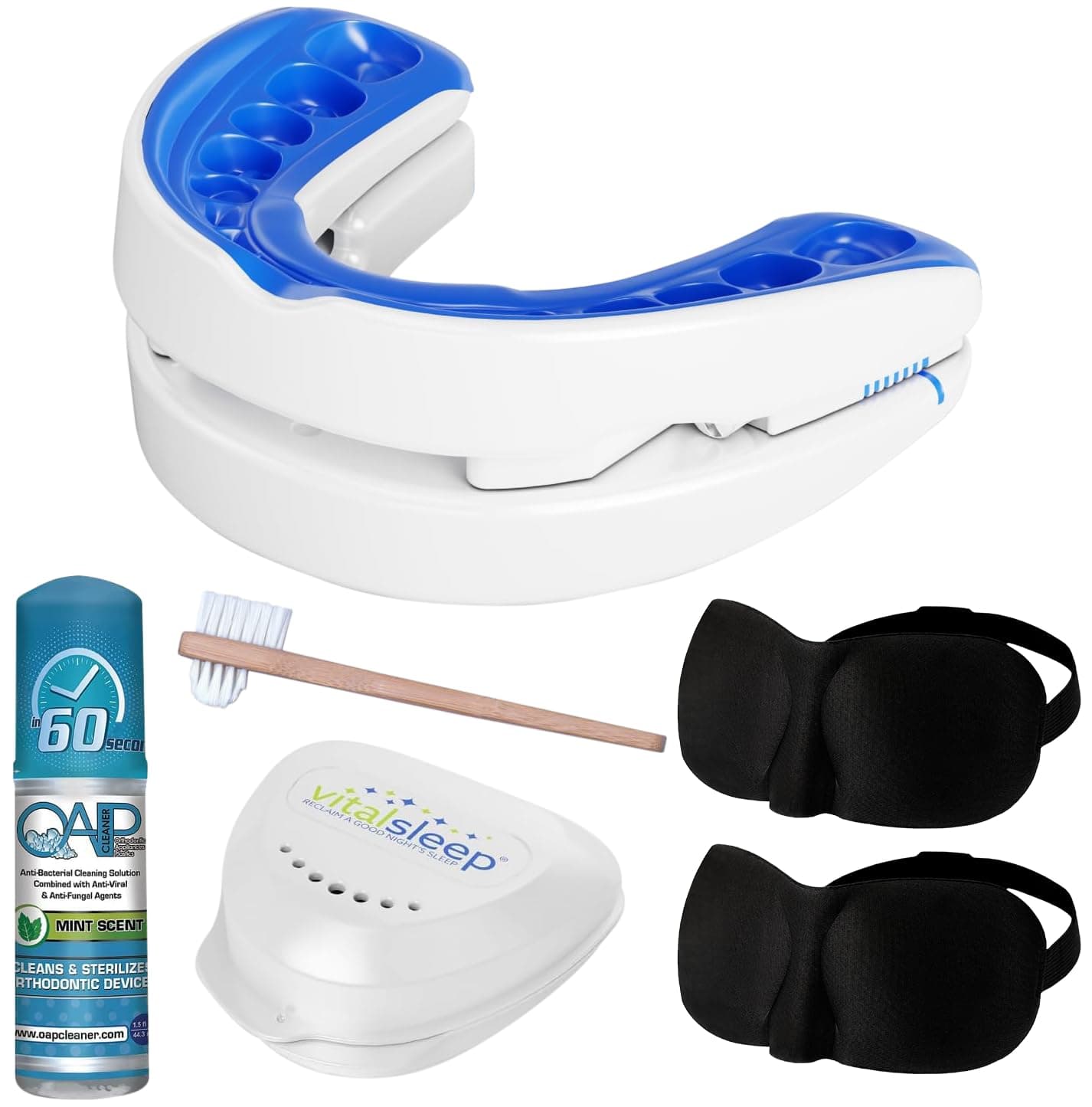 VitalSleep Snoring Mouthpiece for Men – Personalized Snore Guard with Adjustable Jaw Positioning to Improve Breathing – Comfortable FDA-Cleared Snoring Solution