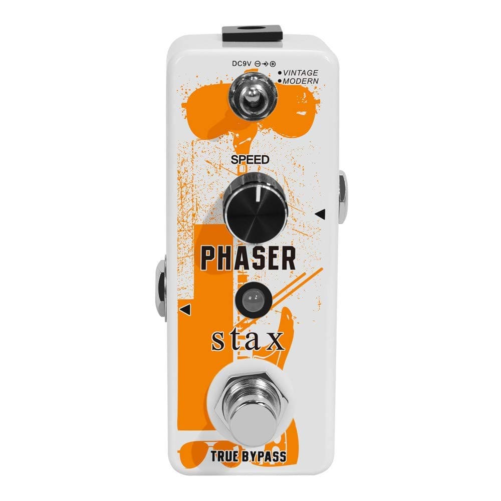 Phaser Guitar Pedal Analog Phaser Guitar Effect Pedals Accessories for Electric Guitar Vintage & Modern 2Modes with Mini Size True Bypass