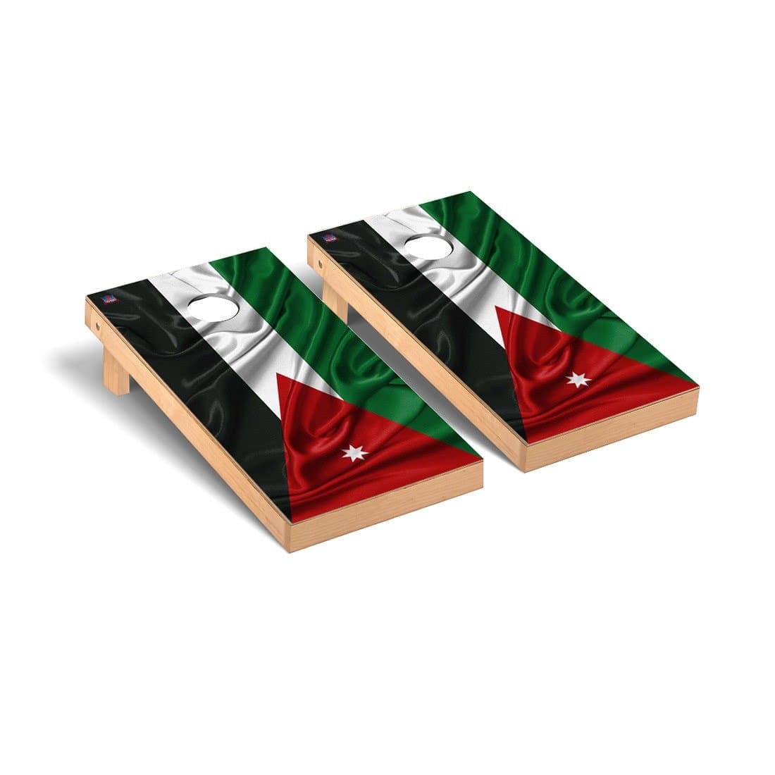 Country Rippled Flag Cornhole Game Set Country: Jordan