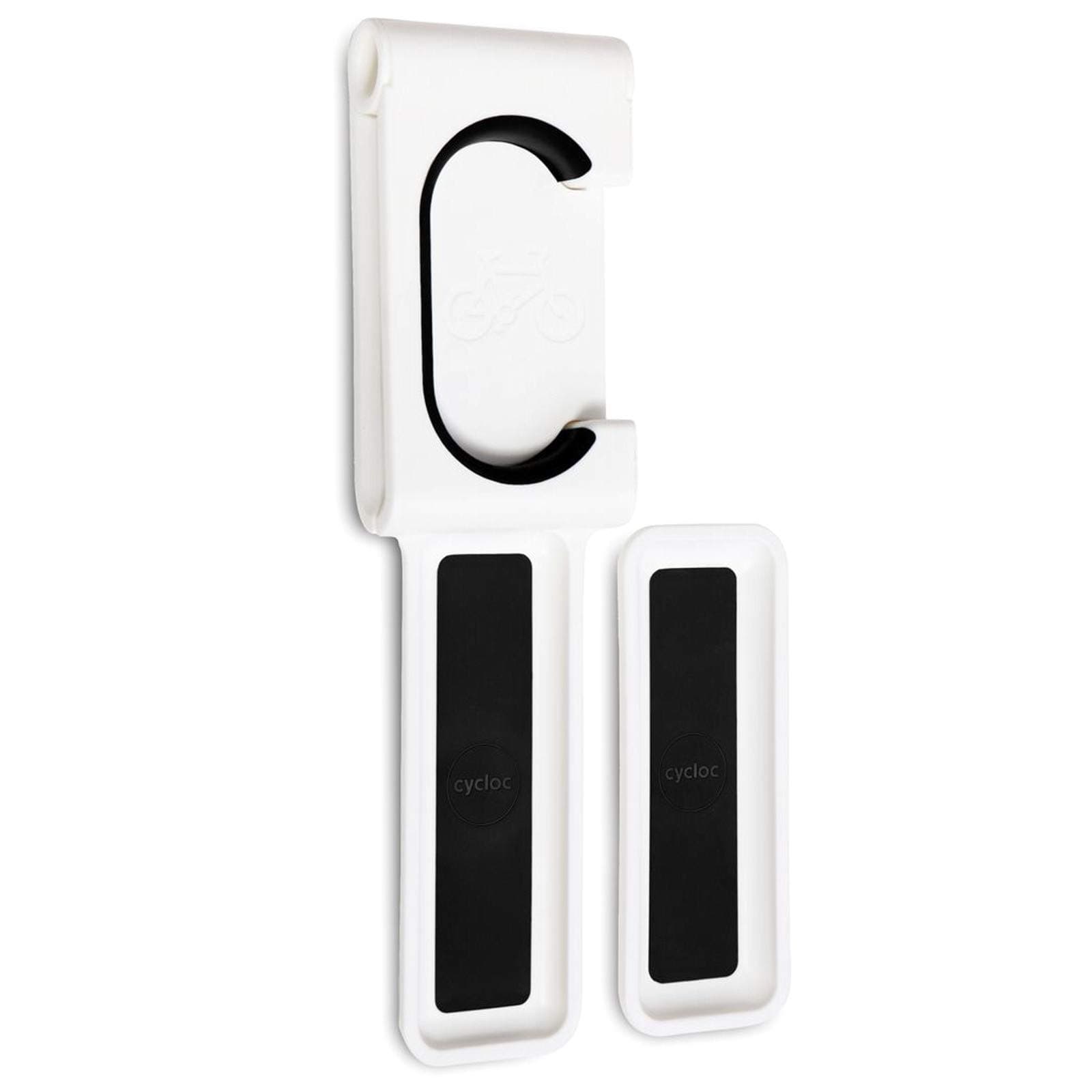 Cycloc Endo - Wall Mount Bike Storage Rack – Vertical Wheel Hung Cycle Storage - White