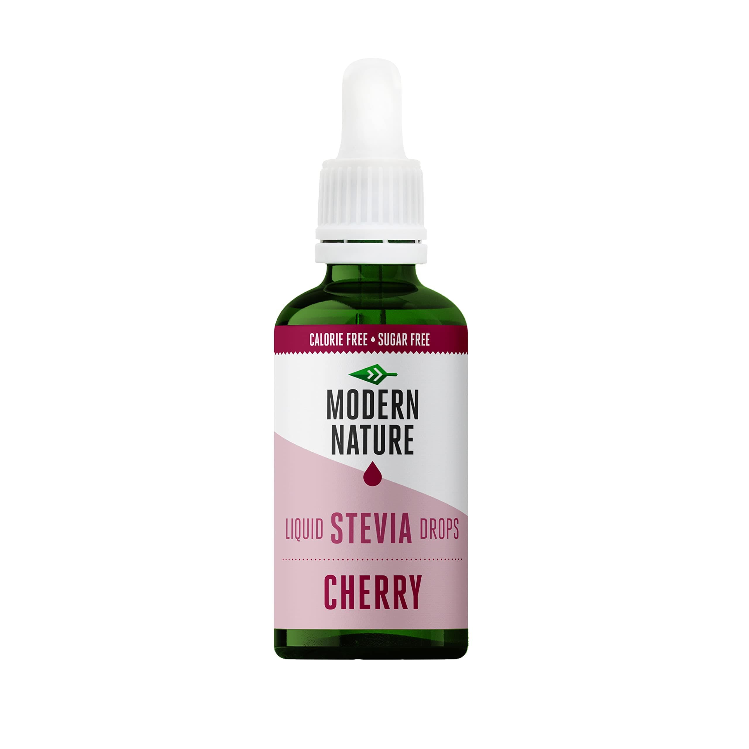 – Modern Nature Cherry Flavour Drops | Sugar Free Flavour, Liquid Stevia Sweetener | Zero Calorie Water Drops & Natural Drink Enhancer for Flavoured Water & More – 50ml