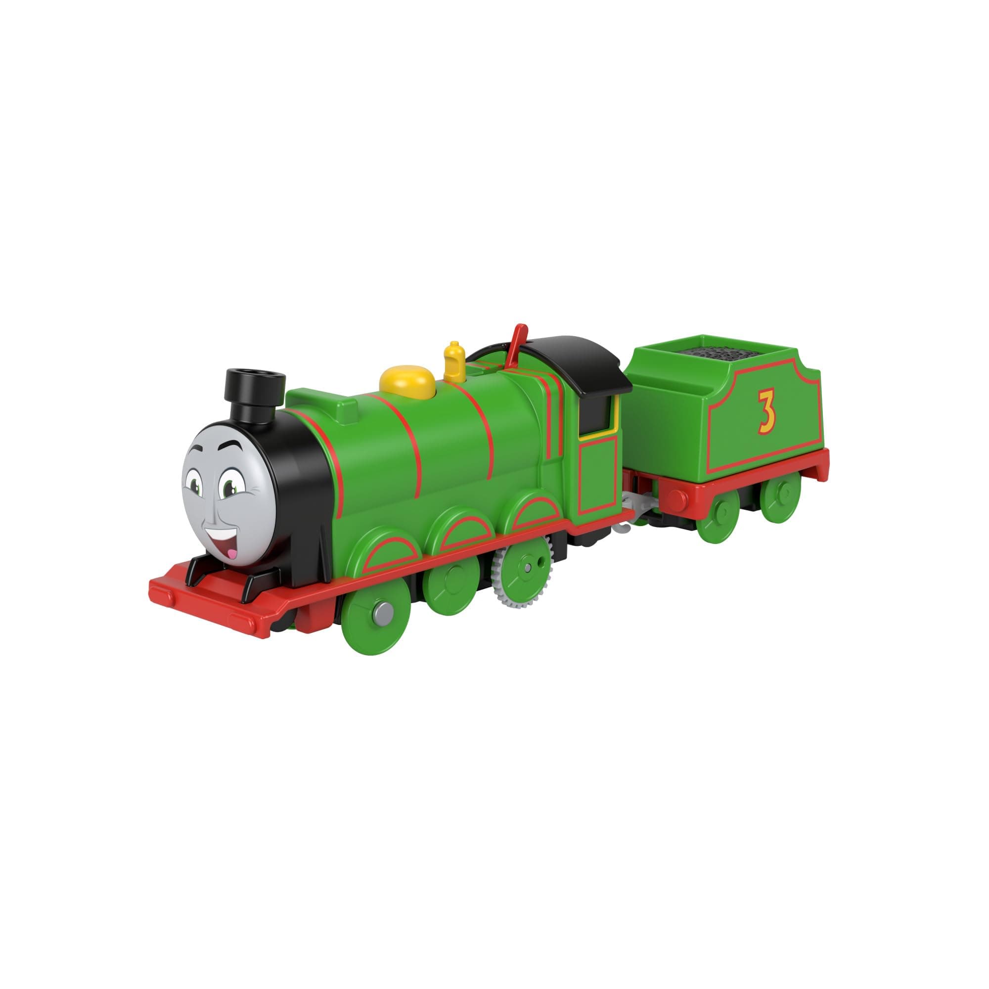 Motorized Toy Train Henry Battery-Powered Engine with Tender for Preschool Kids Ages 3+ Years, HTN40