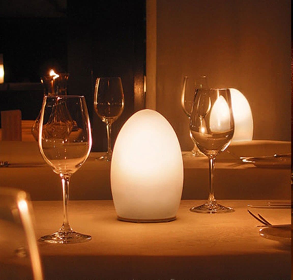 Jinsen Egg Shaped Waterproof Magic Color LED Mood Lamp Night Light With Remote Control 16 Dimmable Colors 4 Effects,Ideal for Bedroom,Restaurant,Bar,Party, Indoor & Outdoor Lightning Decor(egg)