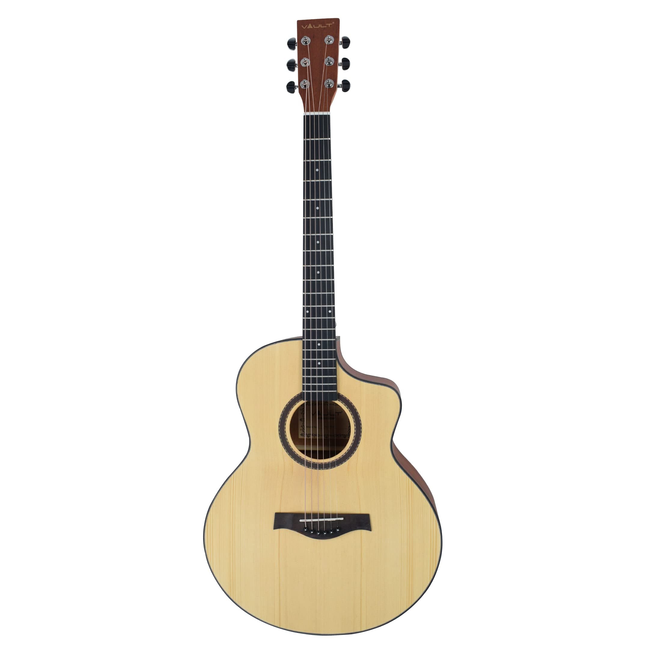 EA40-CE 41 inch Premium Solid Spruce-Top Cutaway Electro Acoustic Guitar - Natural