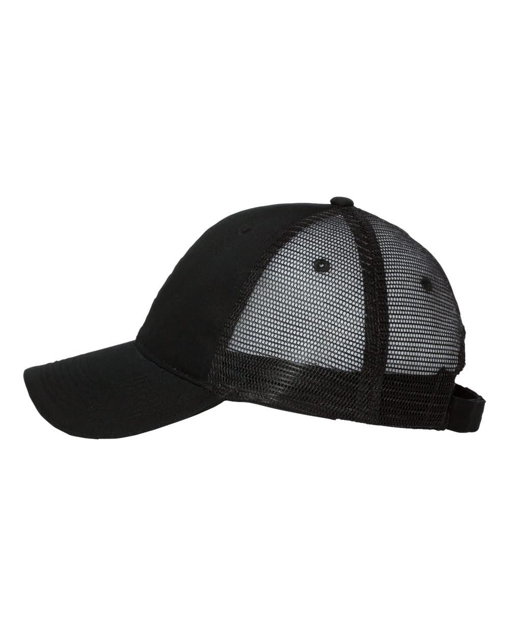Cotton Twill Trucker Cap with Mesh Back and A Sleek Trim on Front of Bill-Unisex