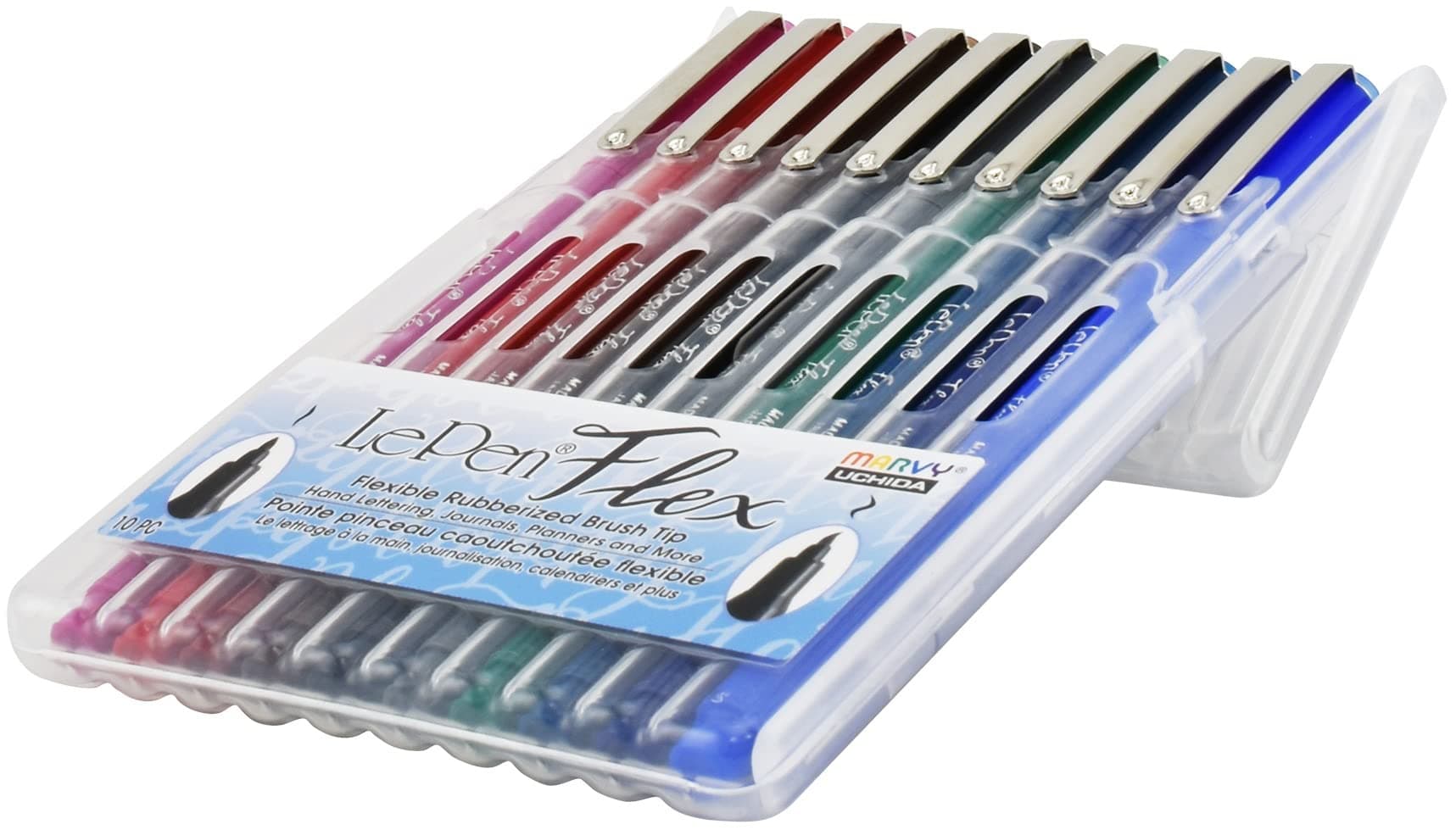 Le Flex 10 Piece Set Writing Pen, Primary Colors,4800-10A