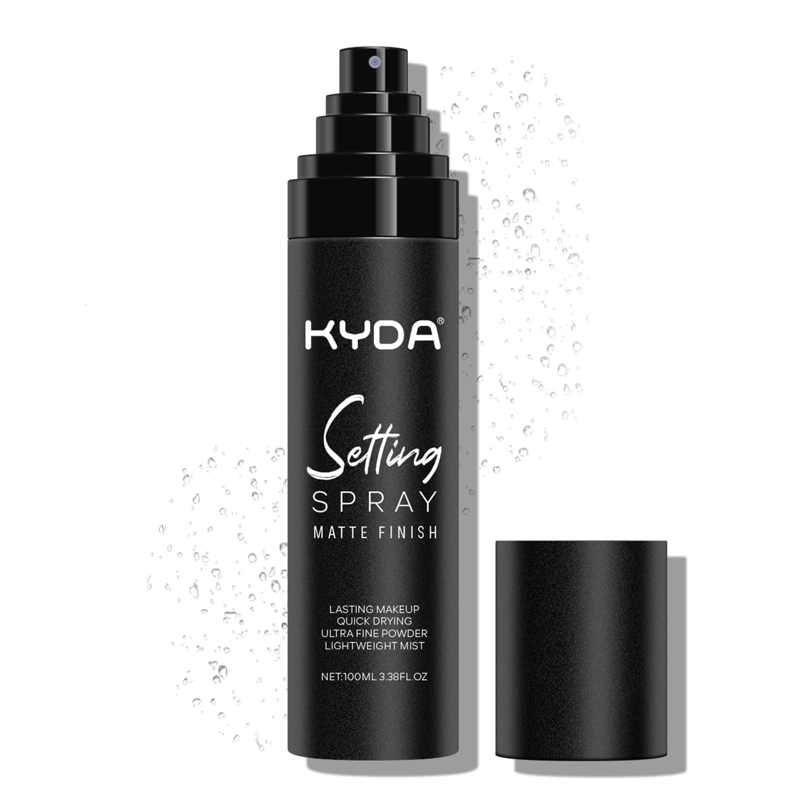 KYDA Makeup Setting Spray, Ultra-fine Lightweight Setting Mist, Infused with Niacinamide, Lasting Face Makeup Fixer Spray, Oil Control, Quick Drying, Adds Camellia Flower Extract, 3.38 Fl Oz