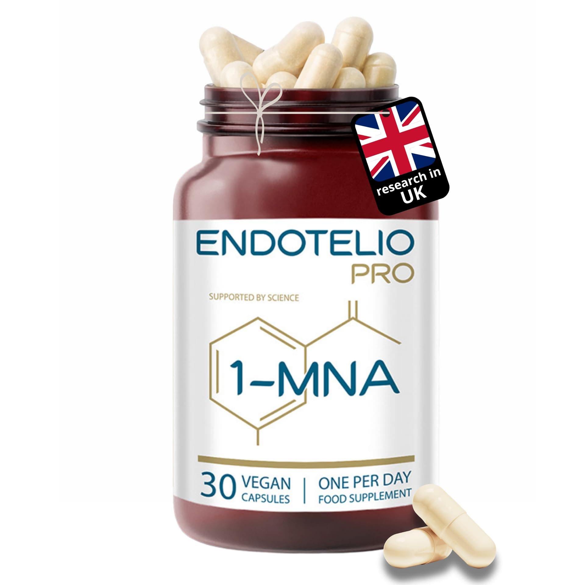 1-MNA PRO, High Strength NAD Supplement, 2X Double Dose NMN & NMNH Alternative, Pure Vitamin B3 Metabolite for Advanced Anti Ageing, Energy & Longevity, 30 Capsules