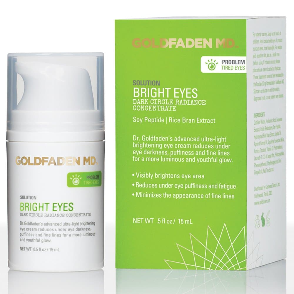 Bright Eyes Dark Circle Concentrate Brightening Eye Cream w/Soy Peptide, Rice Bran Extract & Arnica | May Reduce Under Eye Darkness, Puffiness & Fine Lines 0.5 fl. oz.