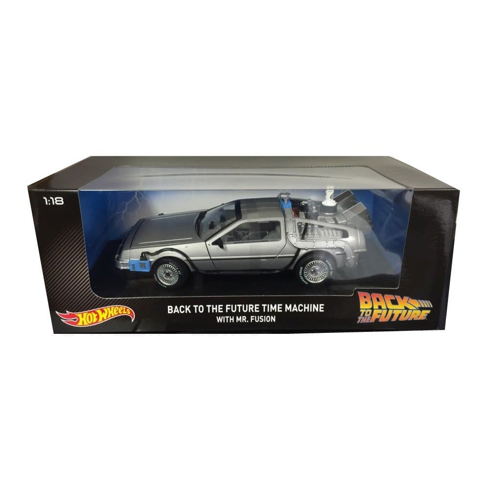 Collector Back to The Future Time Machine with Mr. Fusion Die-cast Vehicle (1:18 Scale)