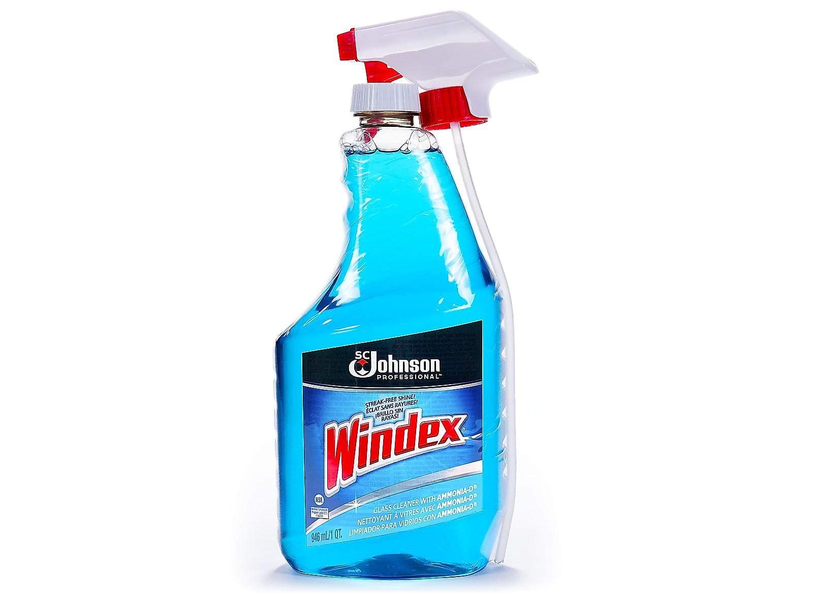 Glass Cleaner with Ammonia-D - Capped with Trigger, Blue (695237)