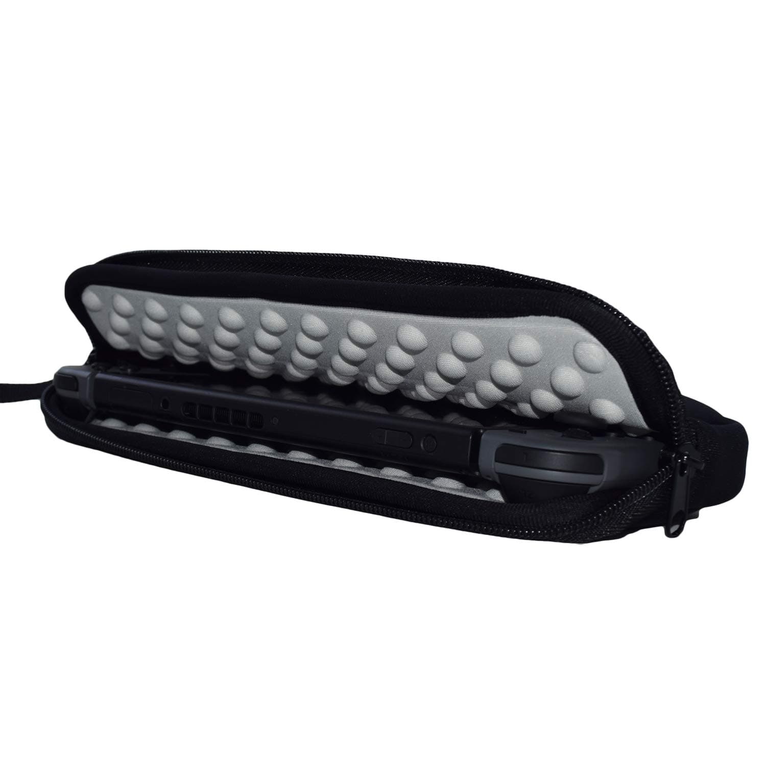 Hikfly Slim Neoprene Sleeve Case Bag for Nintendo Switch/Switch OLED/Switch Lite with 5pcs Game Slots in Side Pocket Splashproof Pouch Shock Resistant Carrying Travel Case