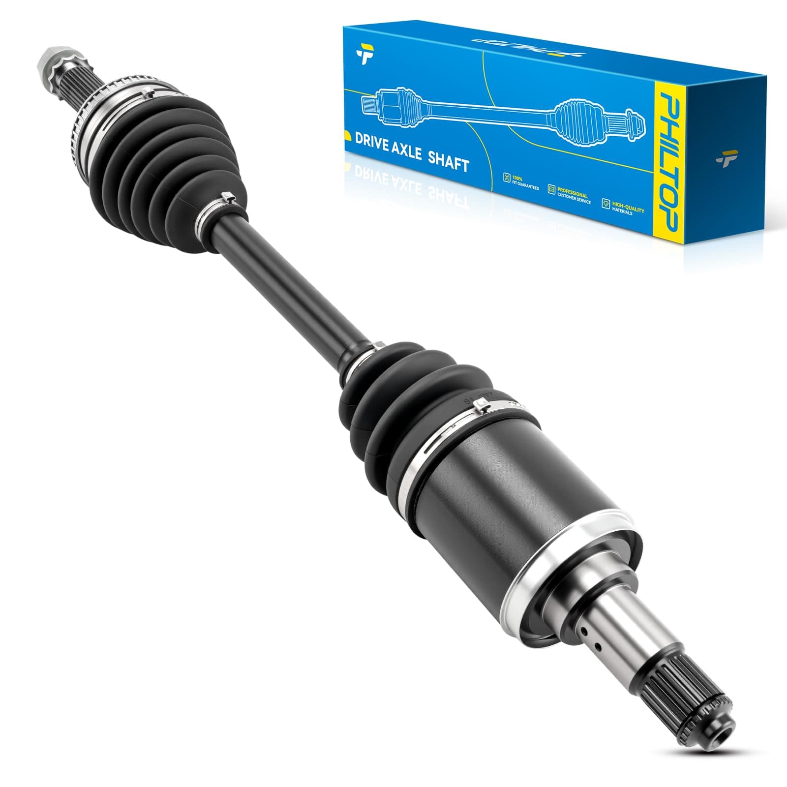 PHILTOP Front Left CV Axle for Toyota Avalon 1997-2004, Toyota Sienna 1998-2003, Toyota Camry 1997-2001, Lexus ES300 1997-2001, Toyota Solara 1999-2003, 66-5168 CV Axle Shaft 1 PCS