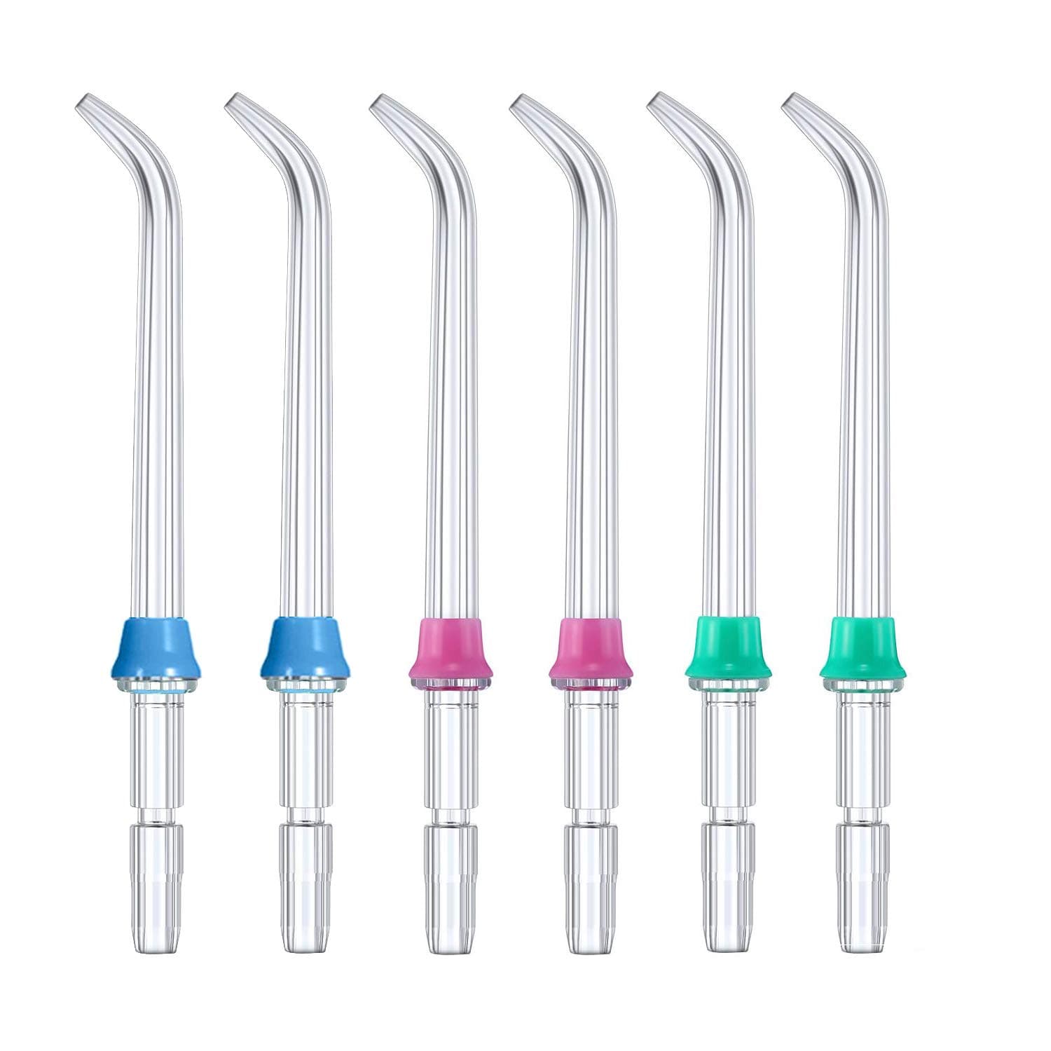 Ronsit Replacement Classic Jet Tips Compatible With Waterpik Water Flossers and Other Brand Oral Irrigators, Flosser Refill Replacement Heads, Classic Jet Nozzle Accessories (6-Pack)