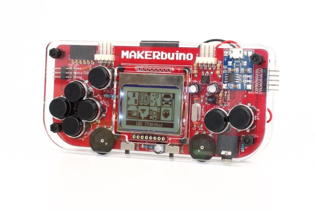 TAO6070 Build Your Own Video Game Console DIY STEM Learning Kit (Without Tools)