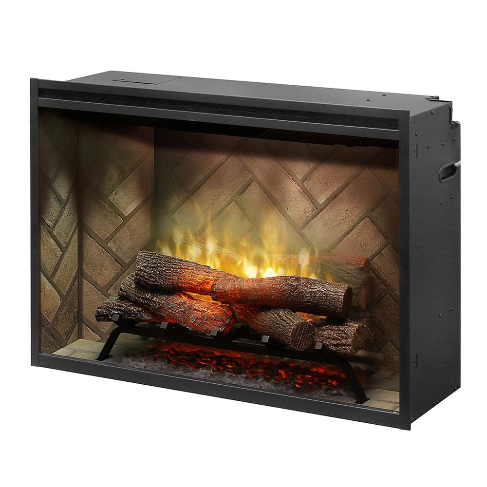 Revillusion® 36" Built-in Firebox (Model: RBF36), 4435/6739/8786 BTU, 120/208/240 Volt, 1375/1975/2575 Watt, Herringbone