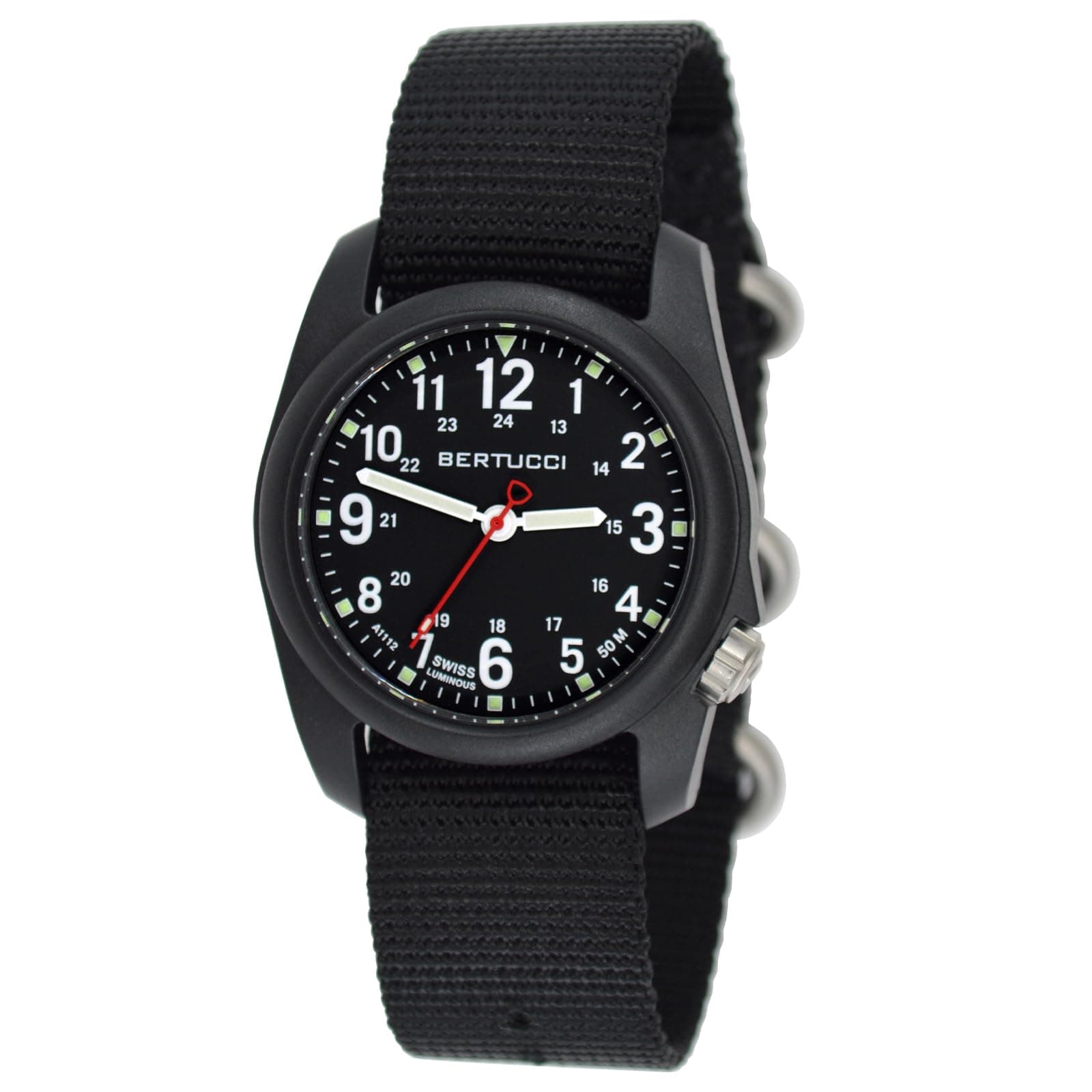 Men's 11015 Analog Display Analog Quartz Black Watch