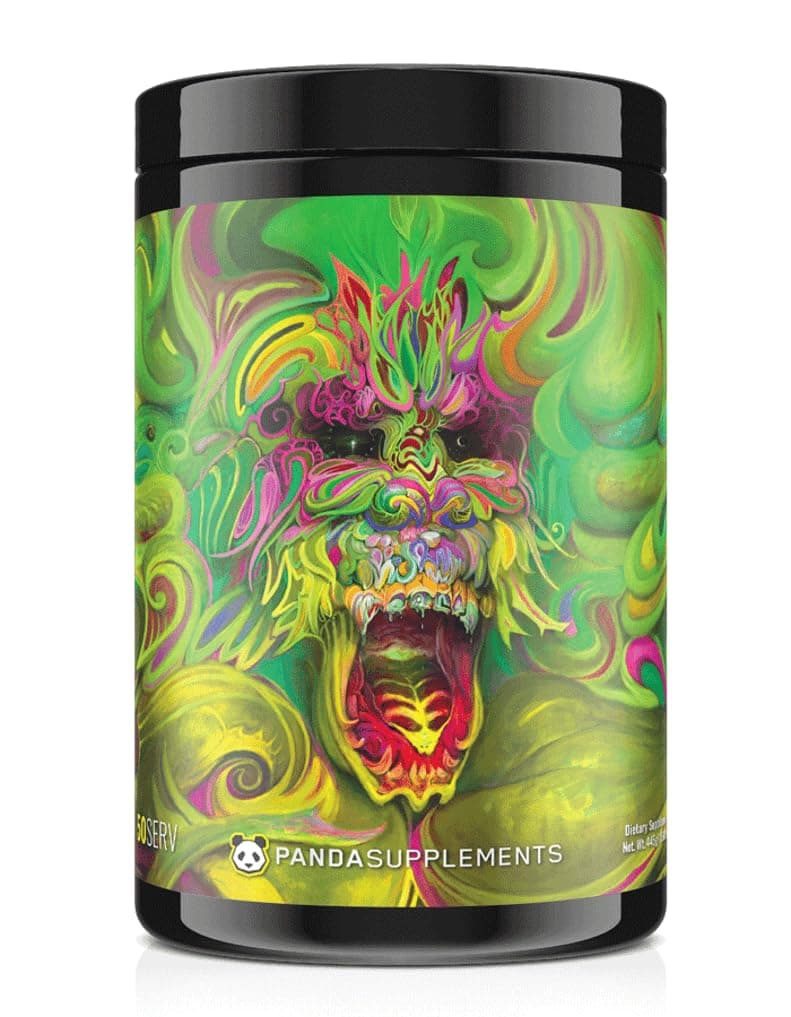 Panda Supps: Rampage, Extreme Pre-Workout, High Stim, Maximum Pump, Focus, and Energy,(50 Servings) (Kiwi-Lychee-Pinapple Flavor AKA Goblin Juice)