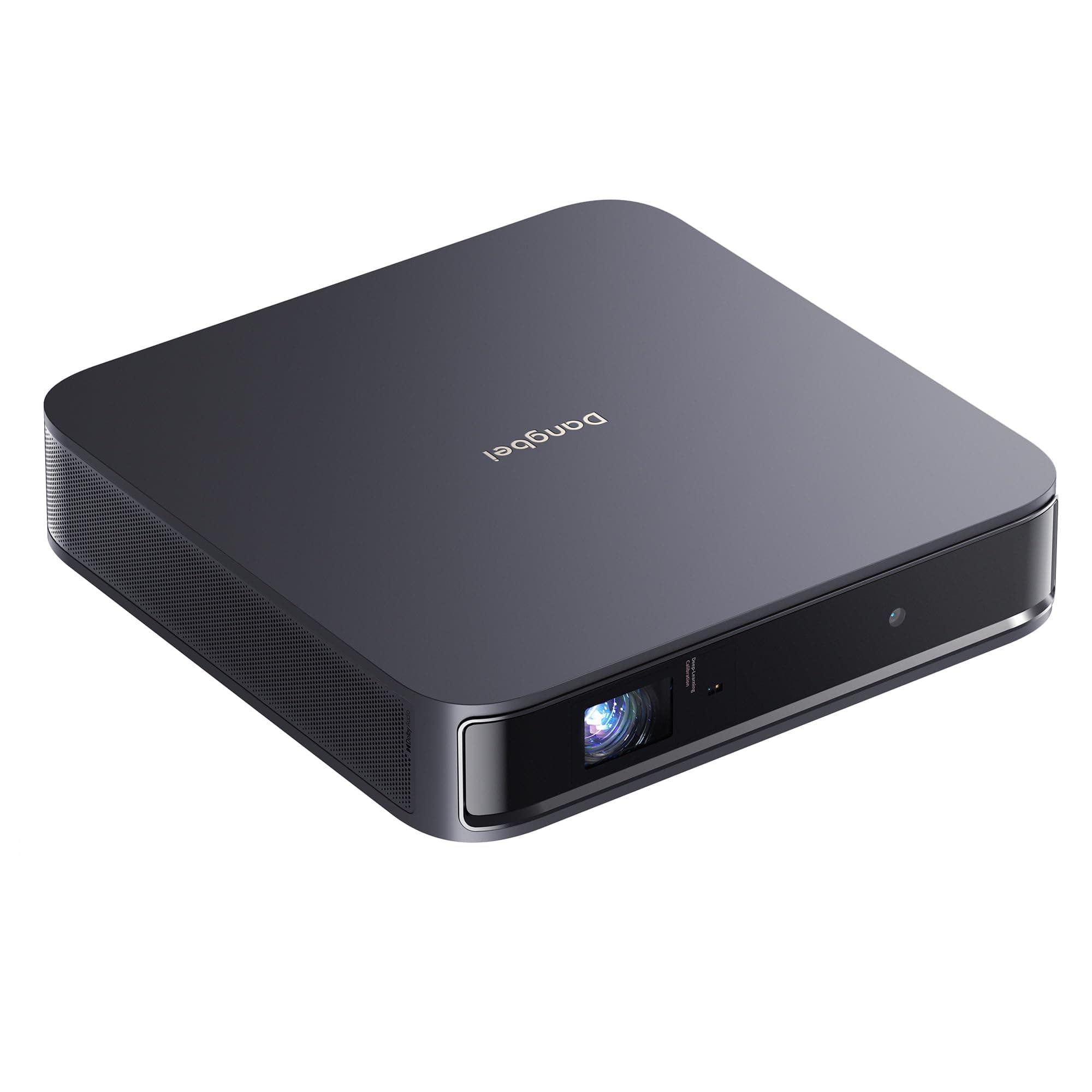 Atom Portable Laser Projector, 1200 ISO Lumens, 3D Ready, Official Netflix, 1080p HD with 4K HDR Input, 180" Display, HDR10, 2x5W Dolby Audio, Home Theater Projector with WiFi and Bluetooth