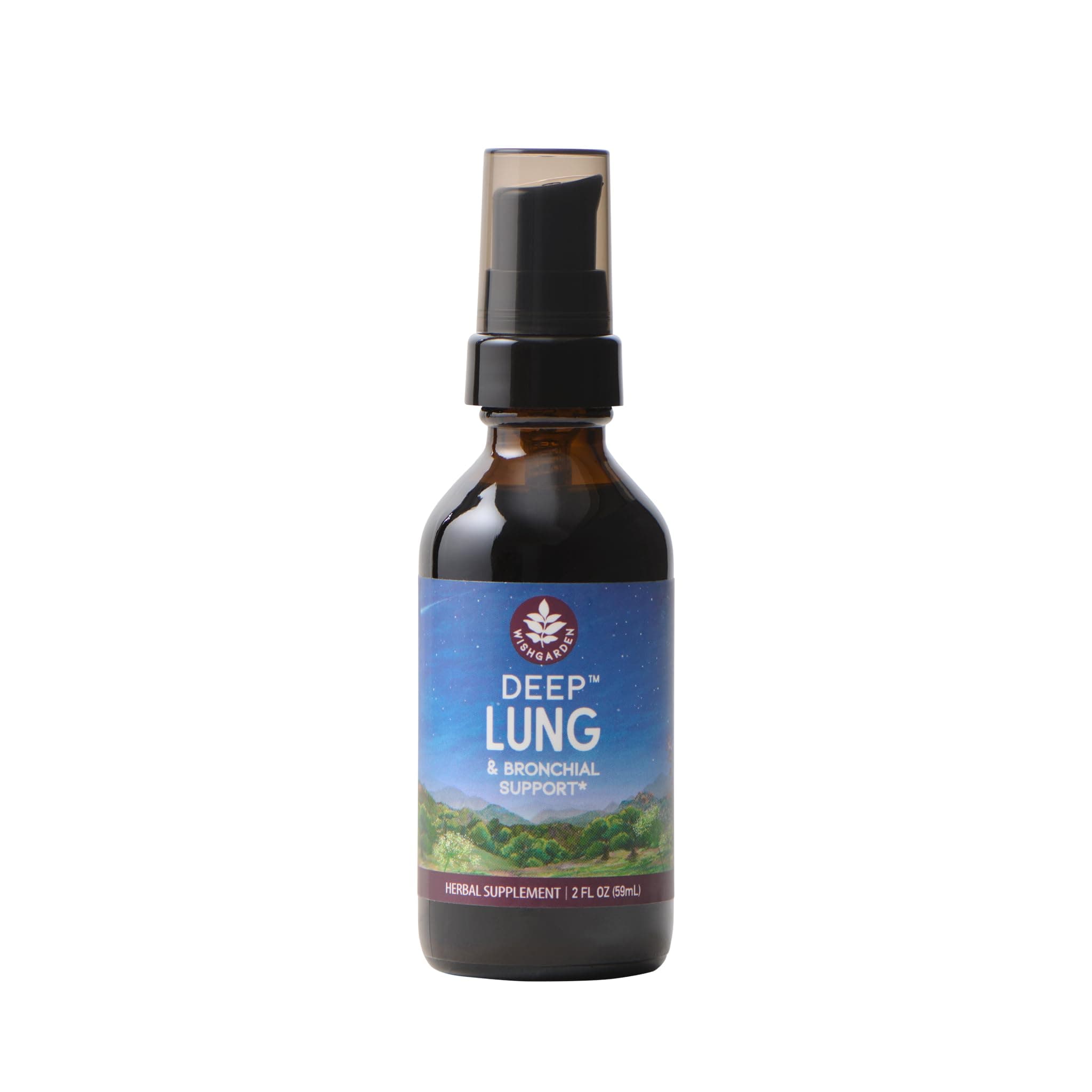 Herbs Deep Lung & Bronchial Support - Natural Lung Support Supplement and Lung Cleanse for Smokers with Mullein Leaf, Supports Lung Health and Lung Detox, Promotes Lung Strength, 2oz