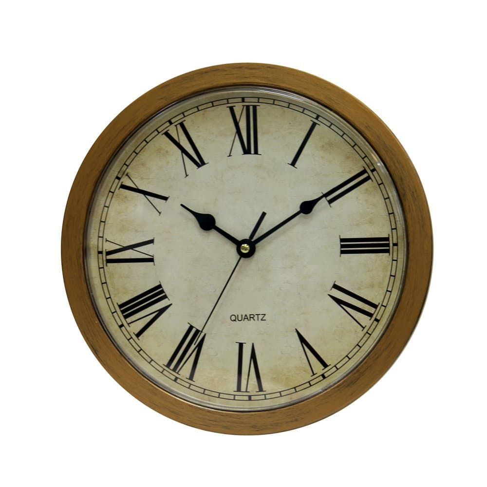 Cuku Storage Wall Clock Indoor Use as Secret Hidden Compartment 10 Inches (Copper)