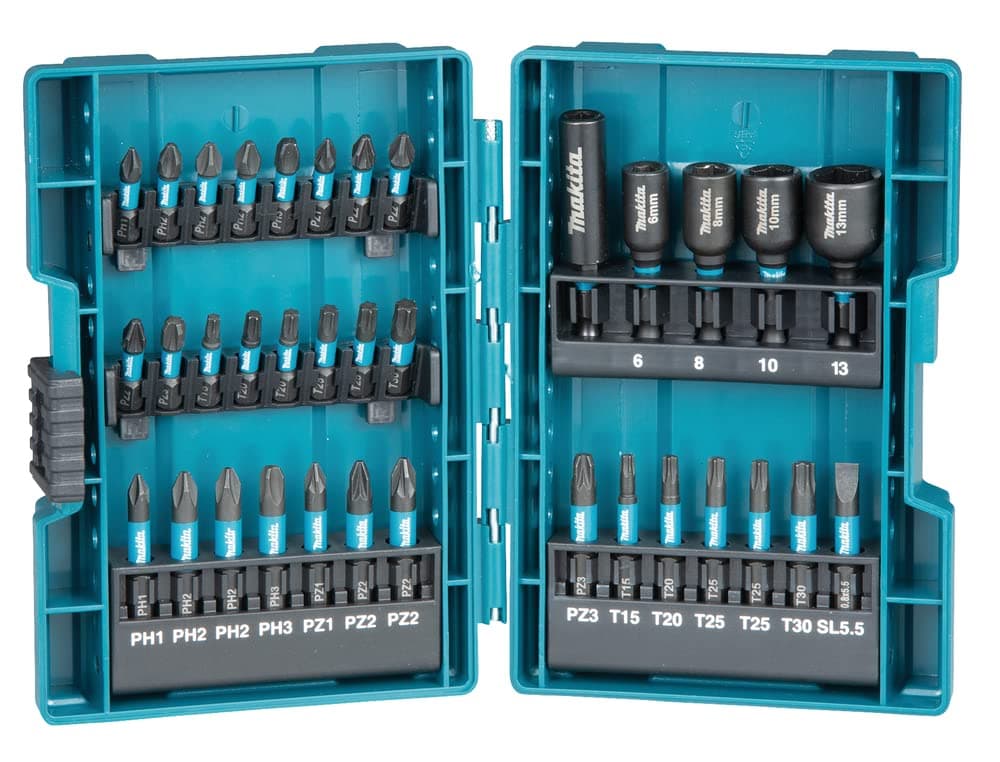 B-66880 Makita Impact Face Bit Set Black - 35 Pieces