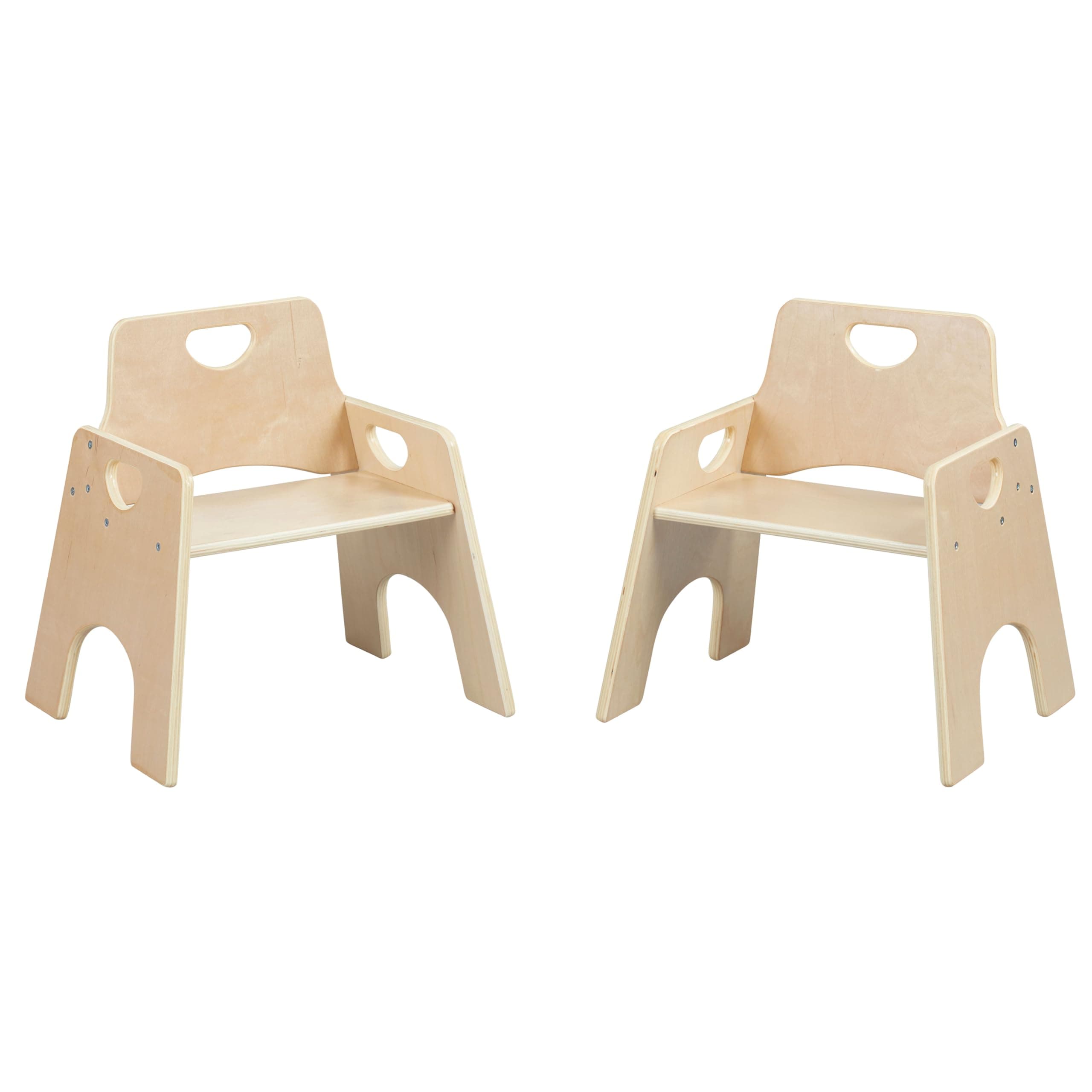 ECR4Kids Chair, 10", Natural