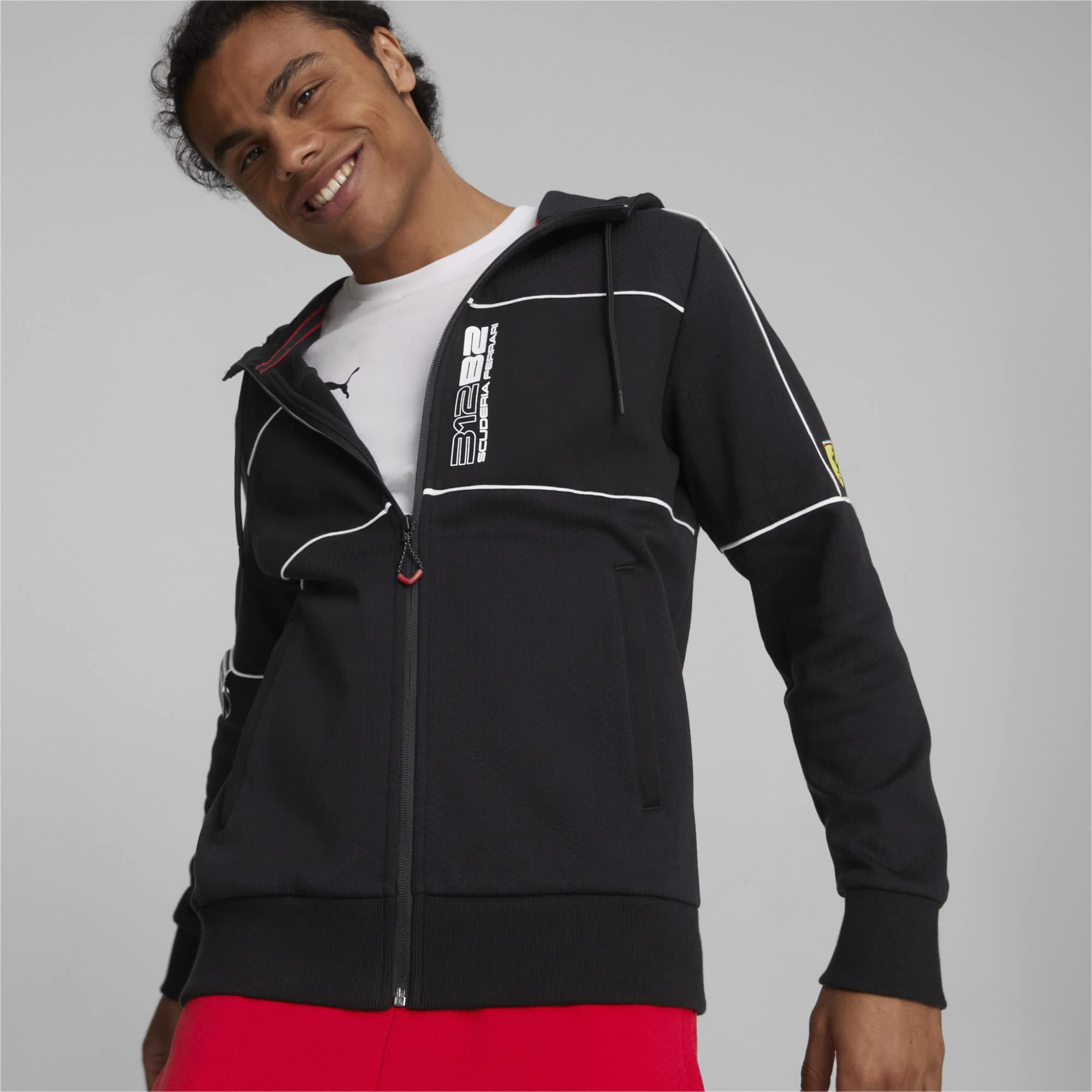 Men's Standard Scuderia Ferrari Race Hooded Sweat Jacket